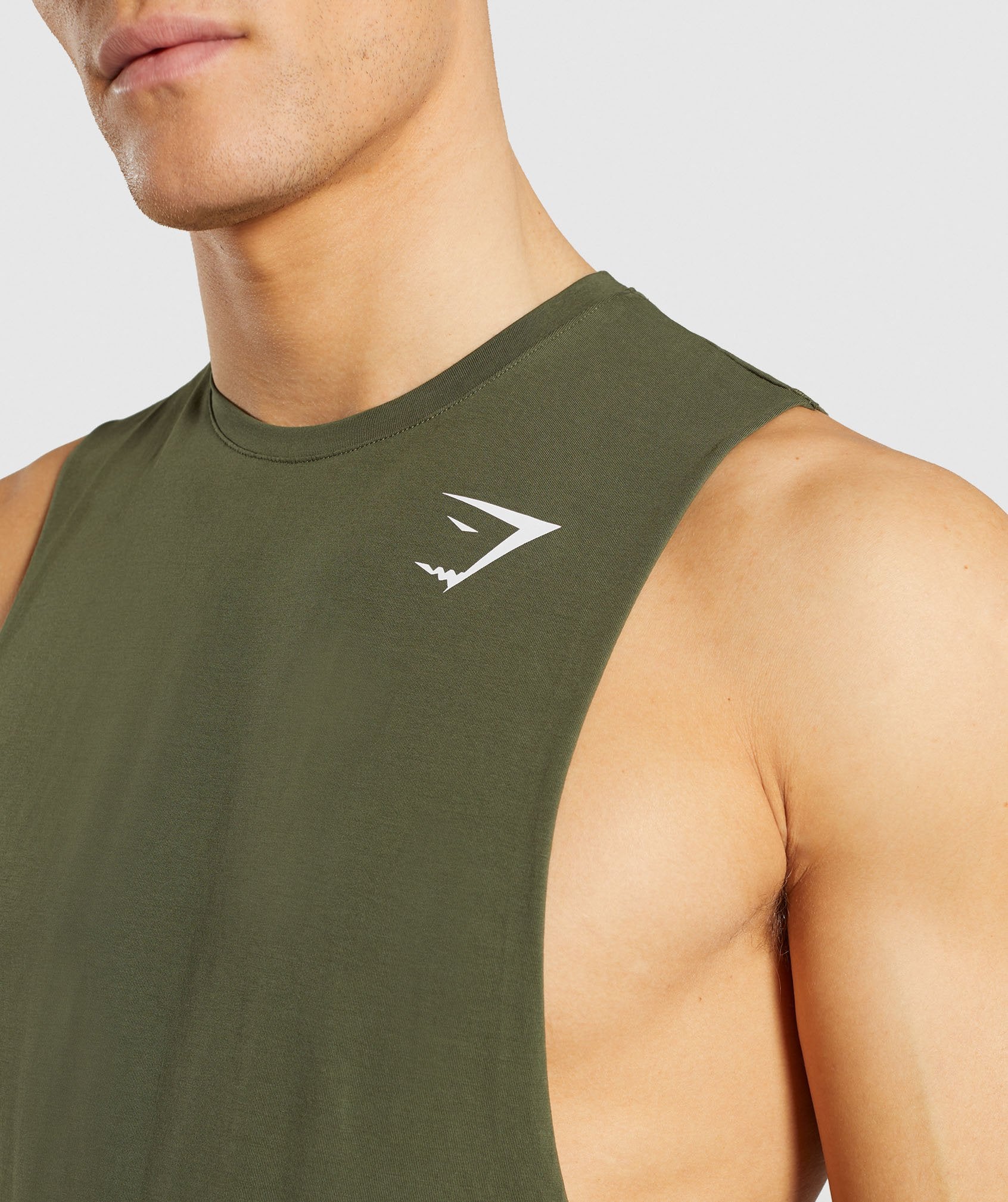 Critical Drop Armhole Tank in Green - view 5
