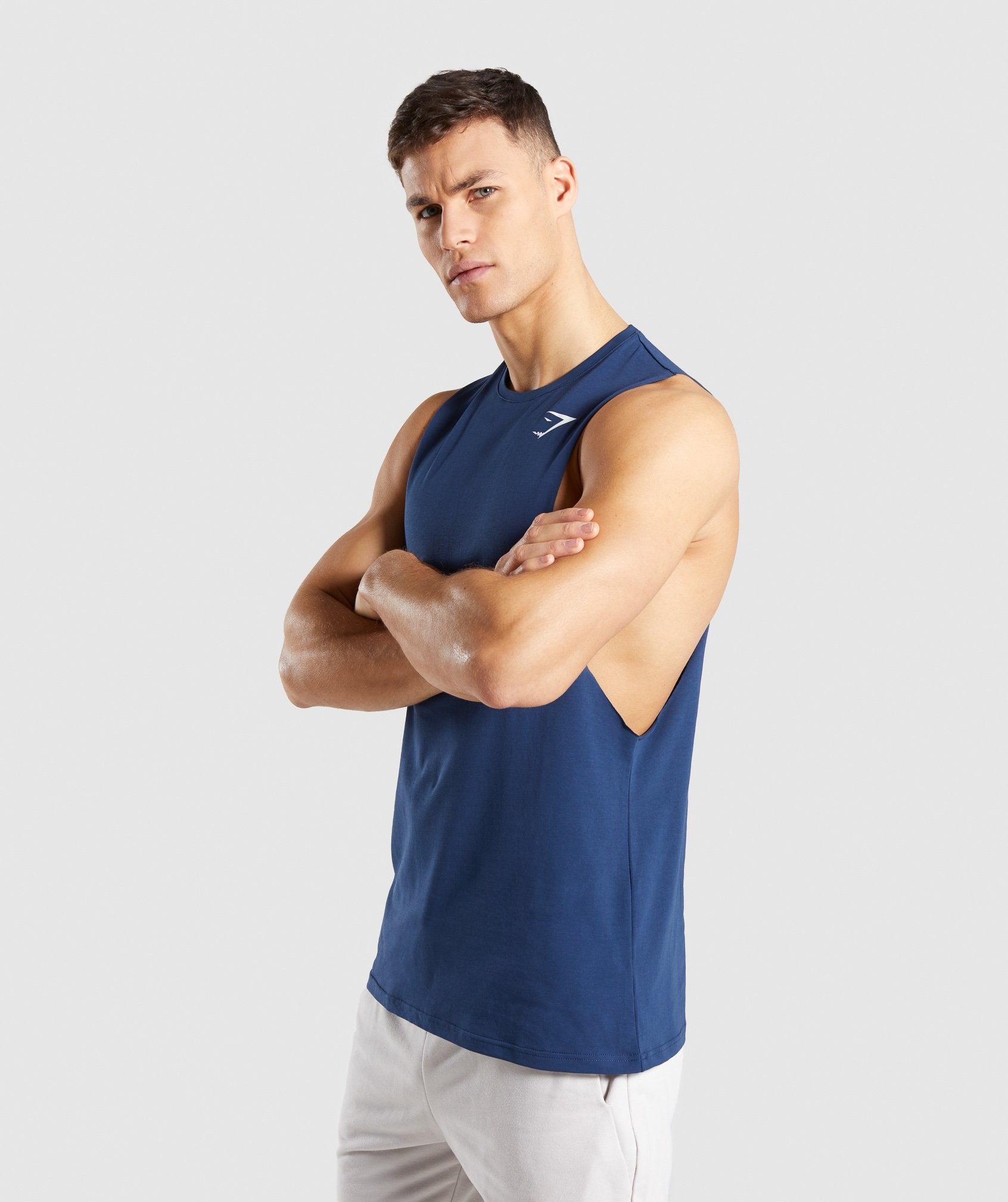 Critical Drop Armhole Tank in Blue