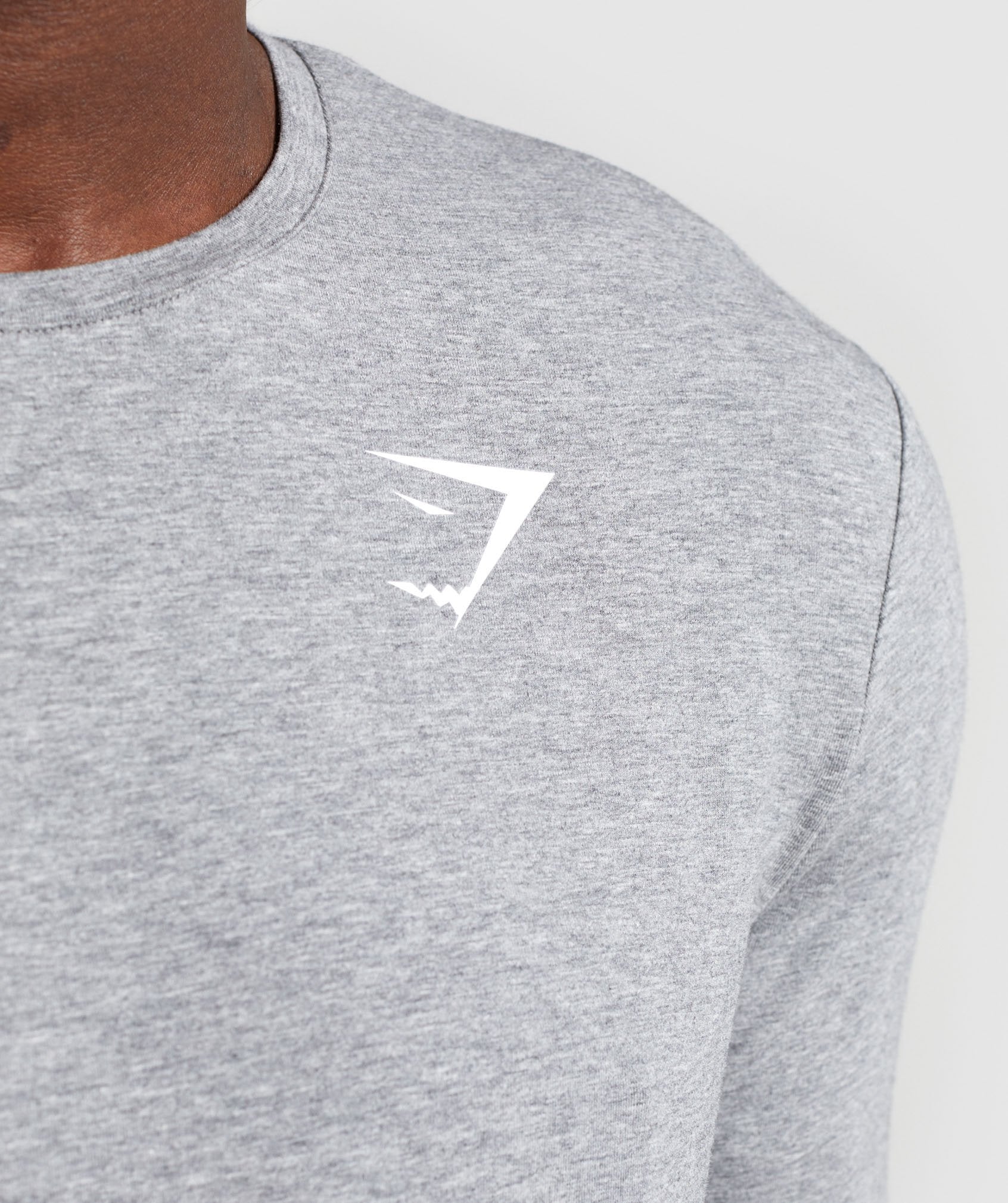 Critical Long Sleeve T-Shirt in Grey Marl