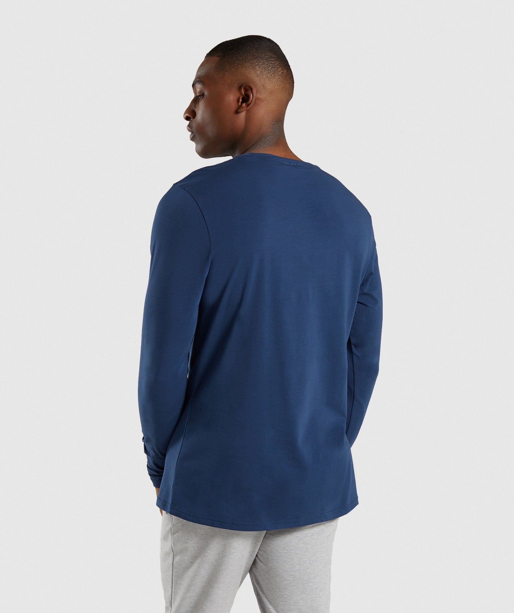 Critical Long Sleeve T-Shirt in Blue - view 2