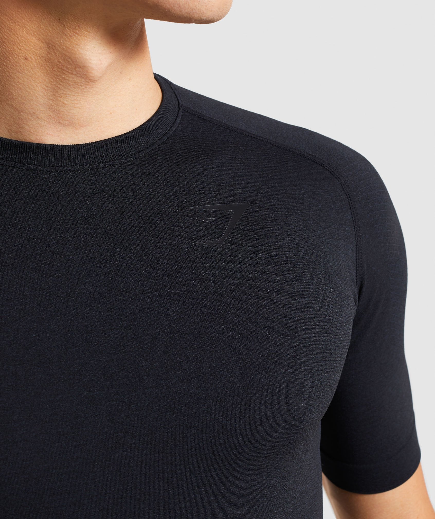 Define Seamless T-Shirt in Black Marl - view 5