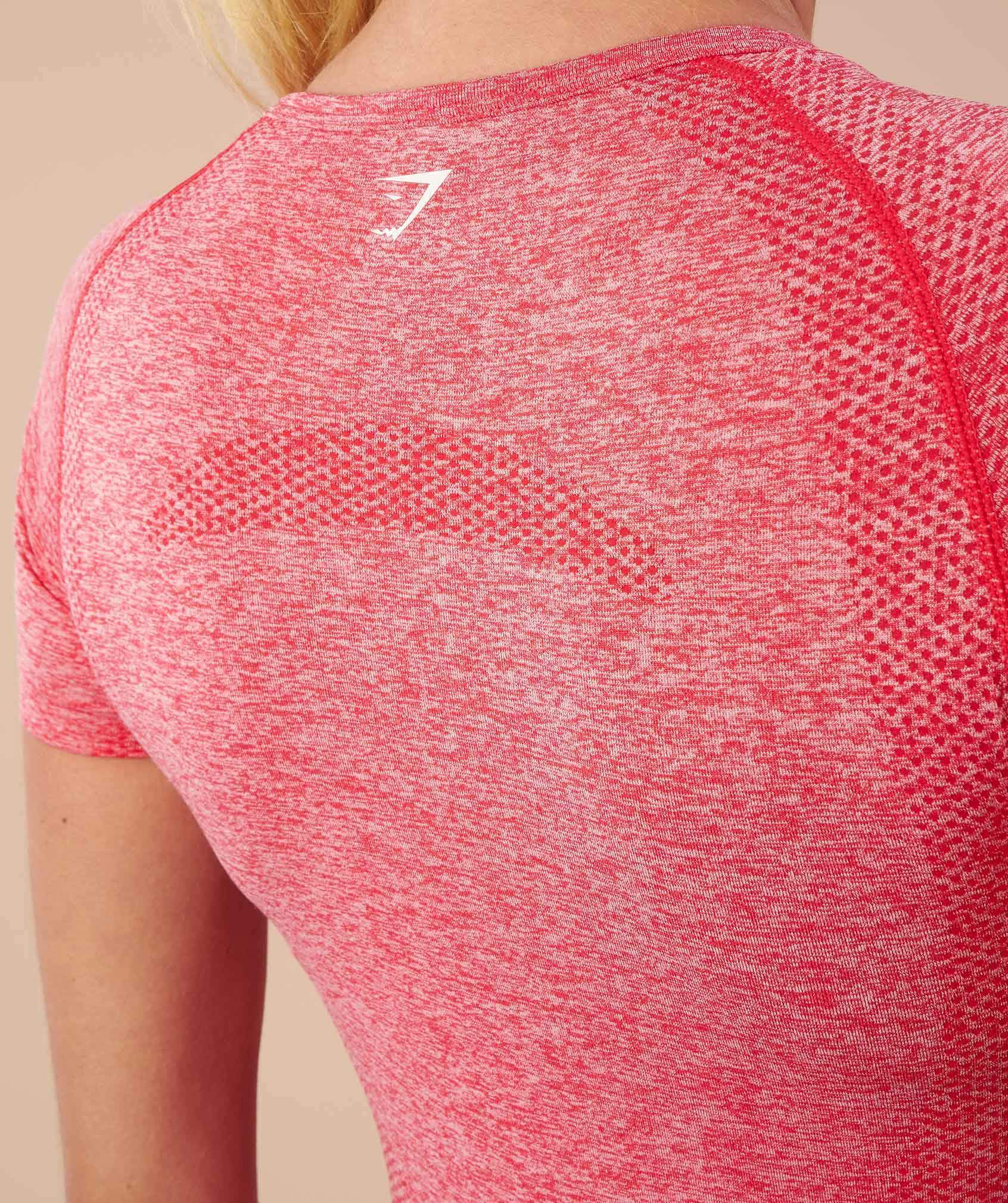 Seamless T-Shirt in Sherbet Pink Marl - view 5