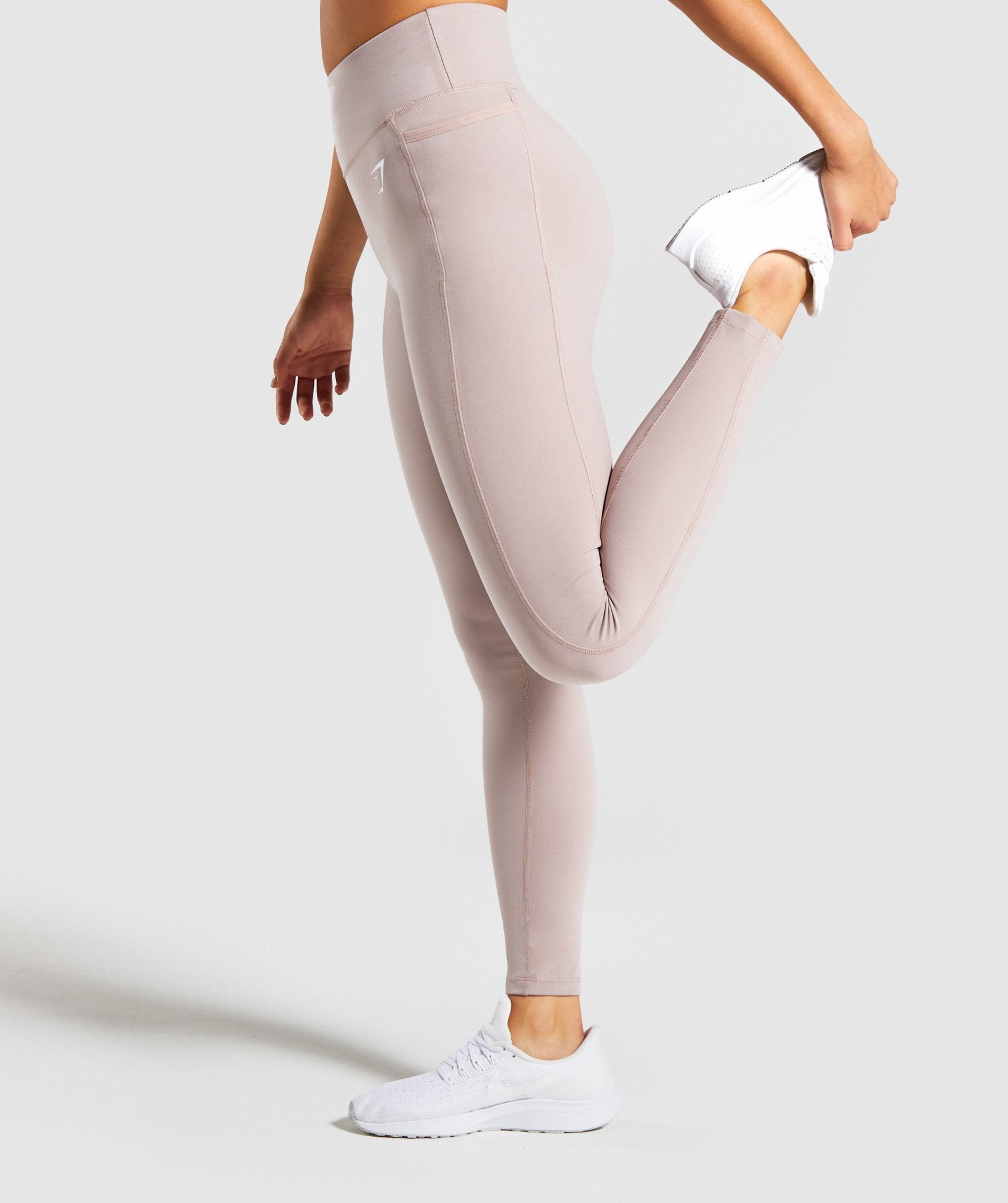 Dreamy Leggings in Taupe/white