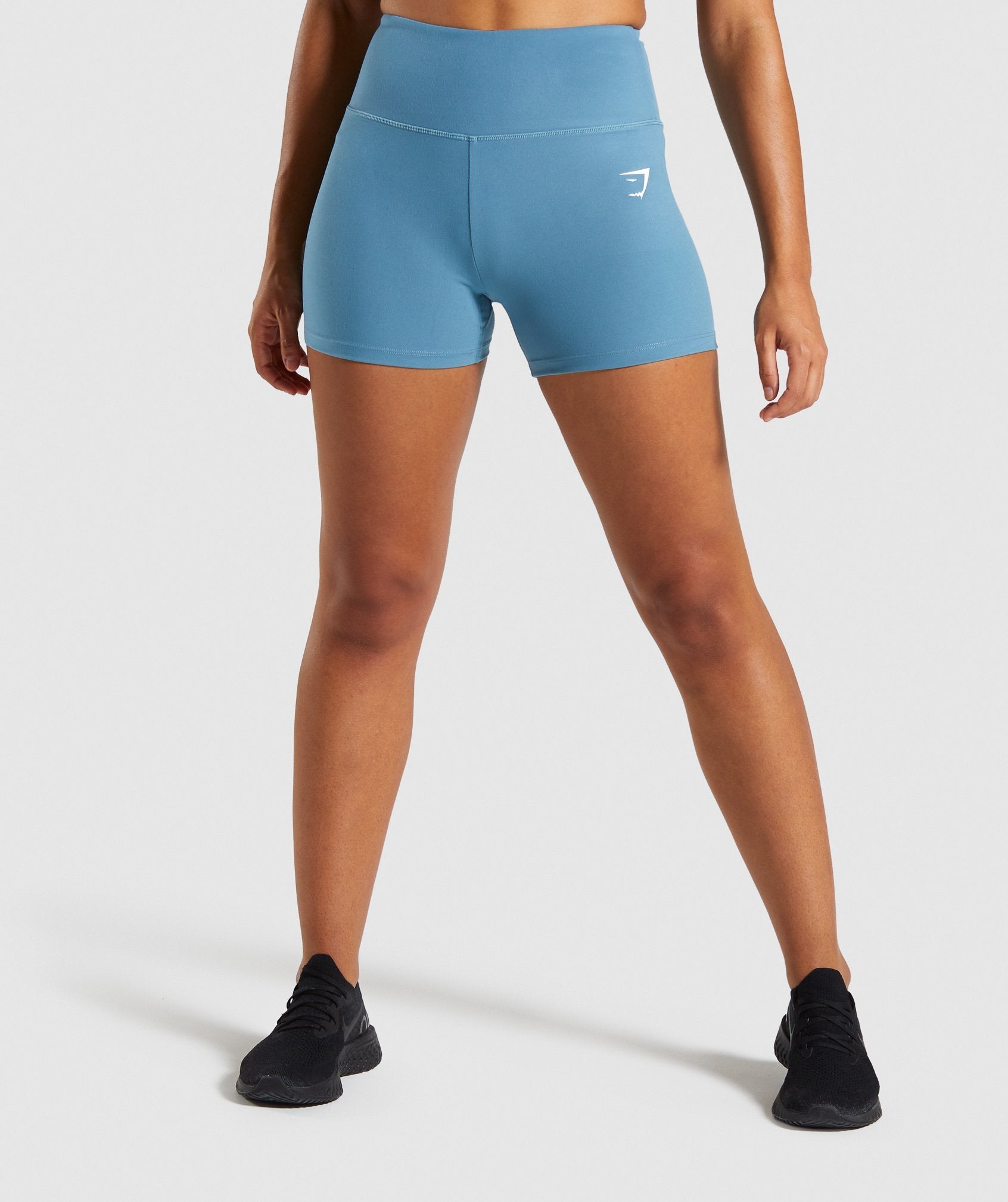 Dreamy High Waisted Shorts in Teal - view 1