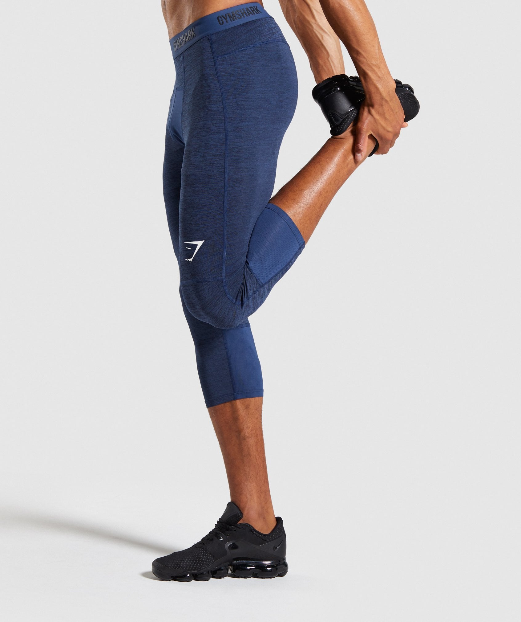 Element+ Baselayer 3/4 Leggings in Dark Blue Marl