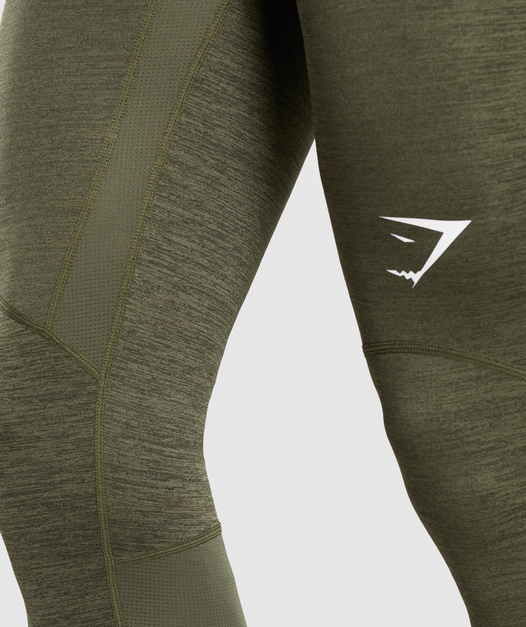 Element+ Baselayer 3/4 Leggings in Dark Green Marl - view 5