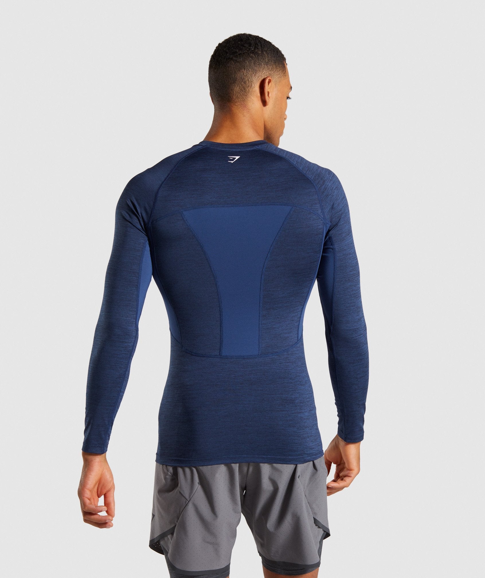 Element+ Baselayer Long Sleeve Top in Dark Blue Marl - view 2