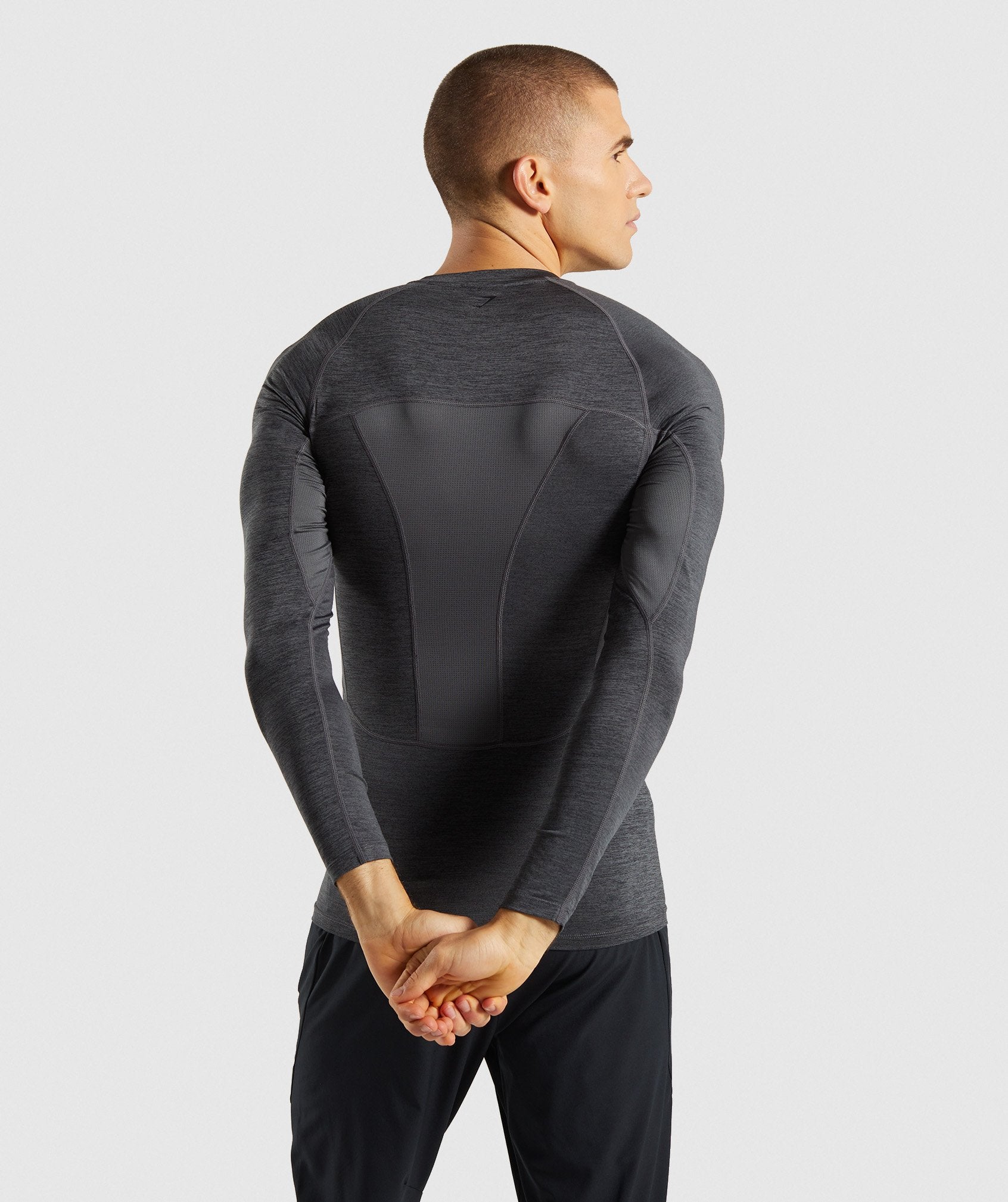 Element+ Baselayer Long Sleeve Top in Black Marl - view 2