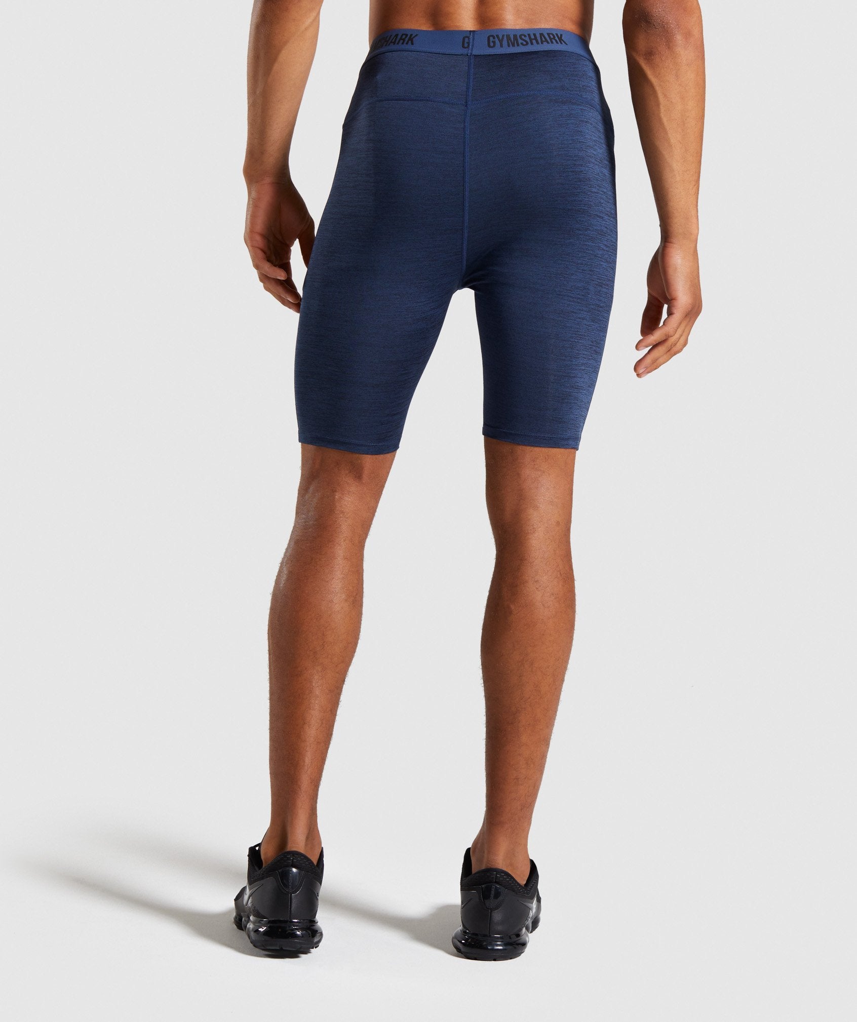 Element+ Baselayer Shorts in Dark Blue Marl - view 2