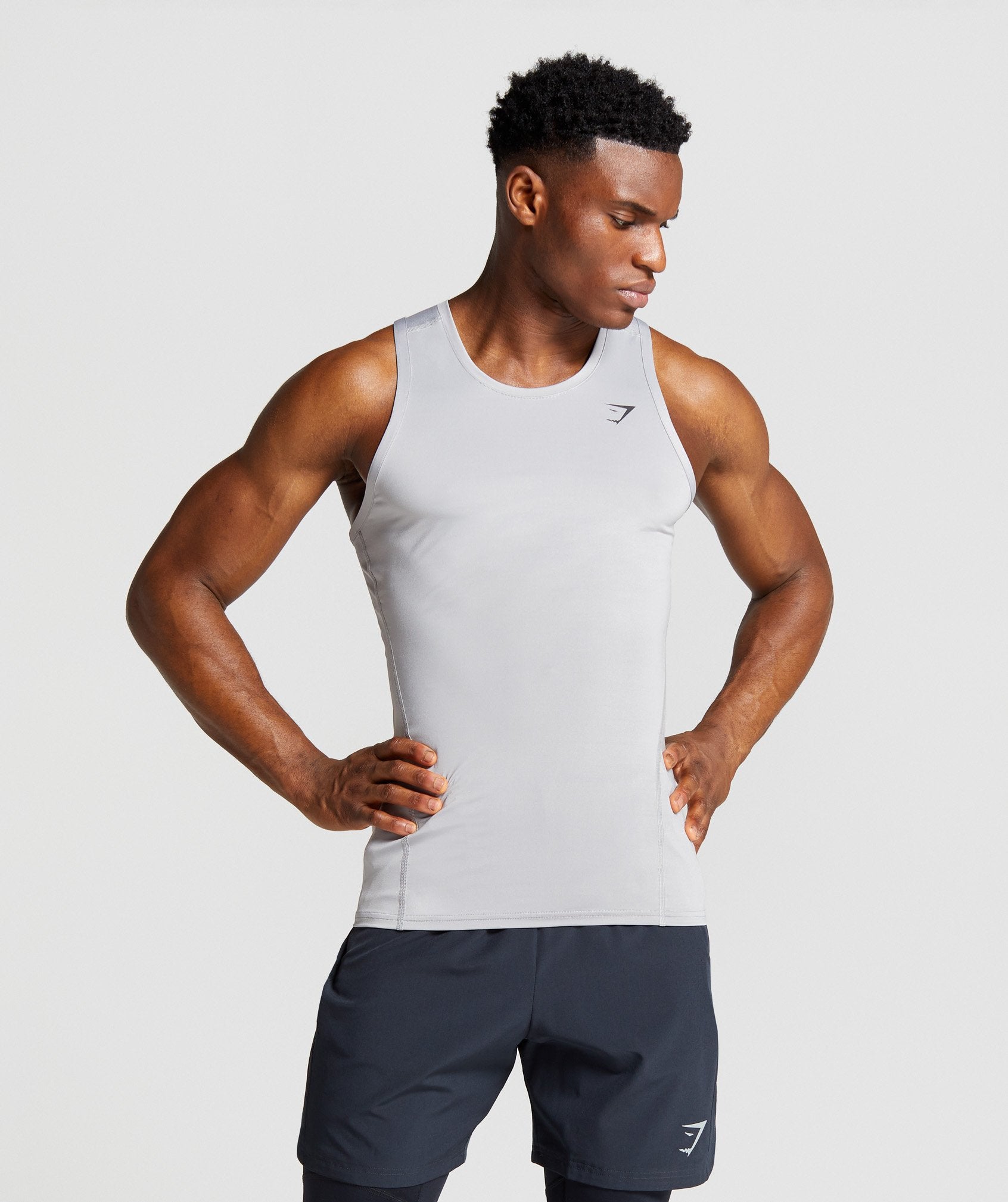 Element Baselayer Tank in Light Grey - view 1