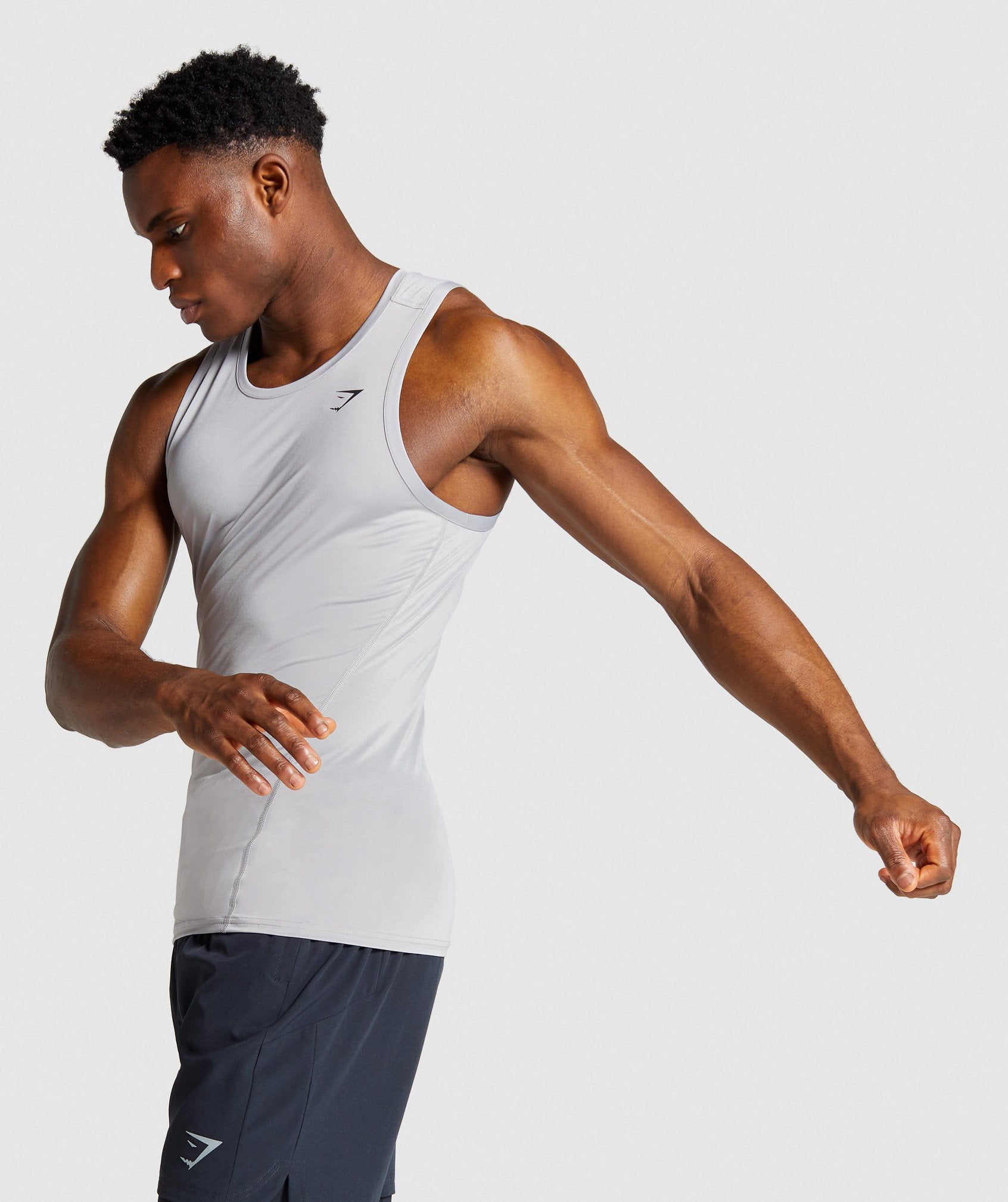 Element Baselayer Tank in Light Grey - view 3
