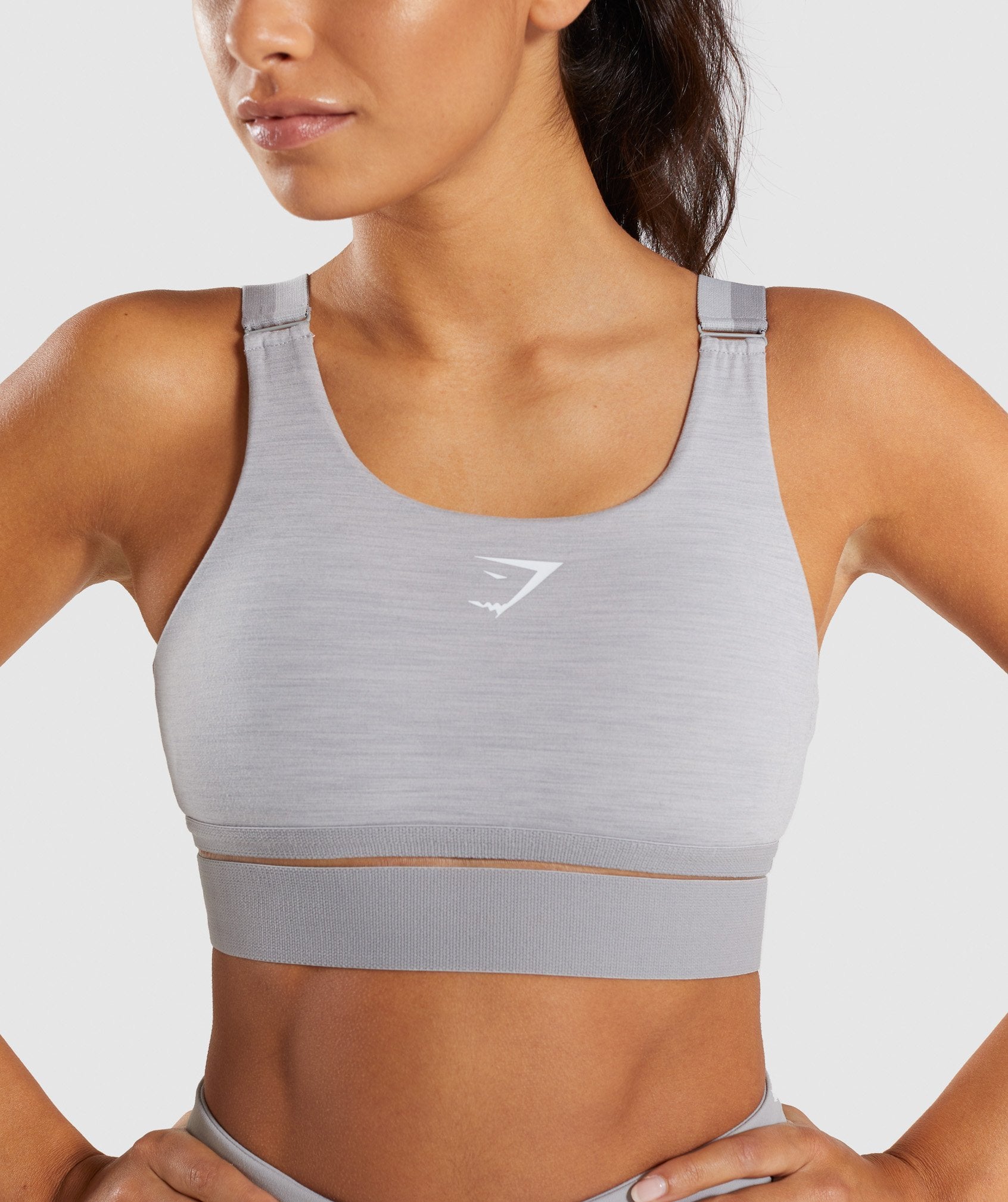 Embody Sports Bra in Light Grey Marl - view 6