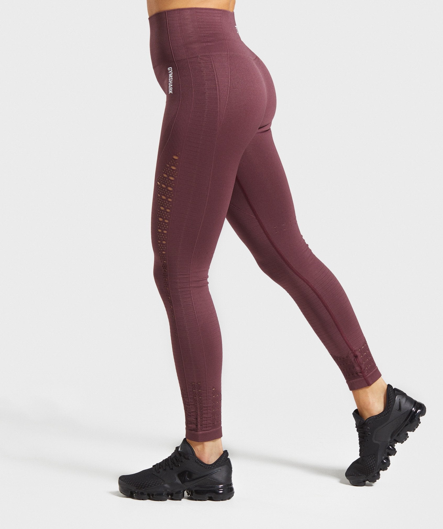 Energy+ Seamless Leggings in Berry Red - view 3