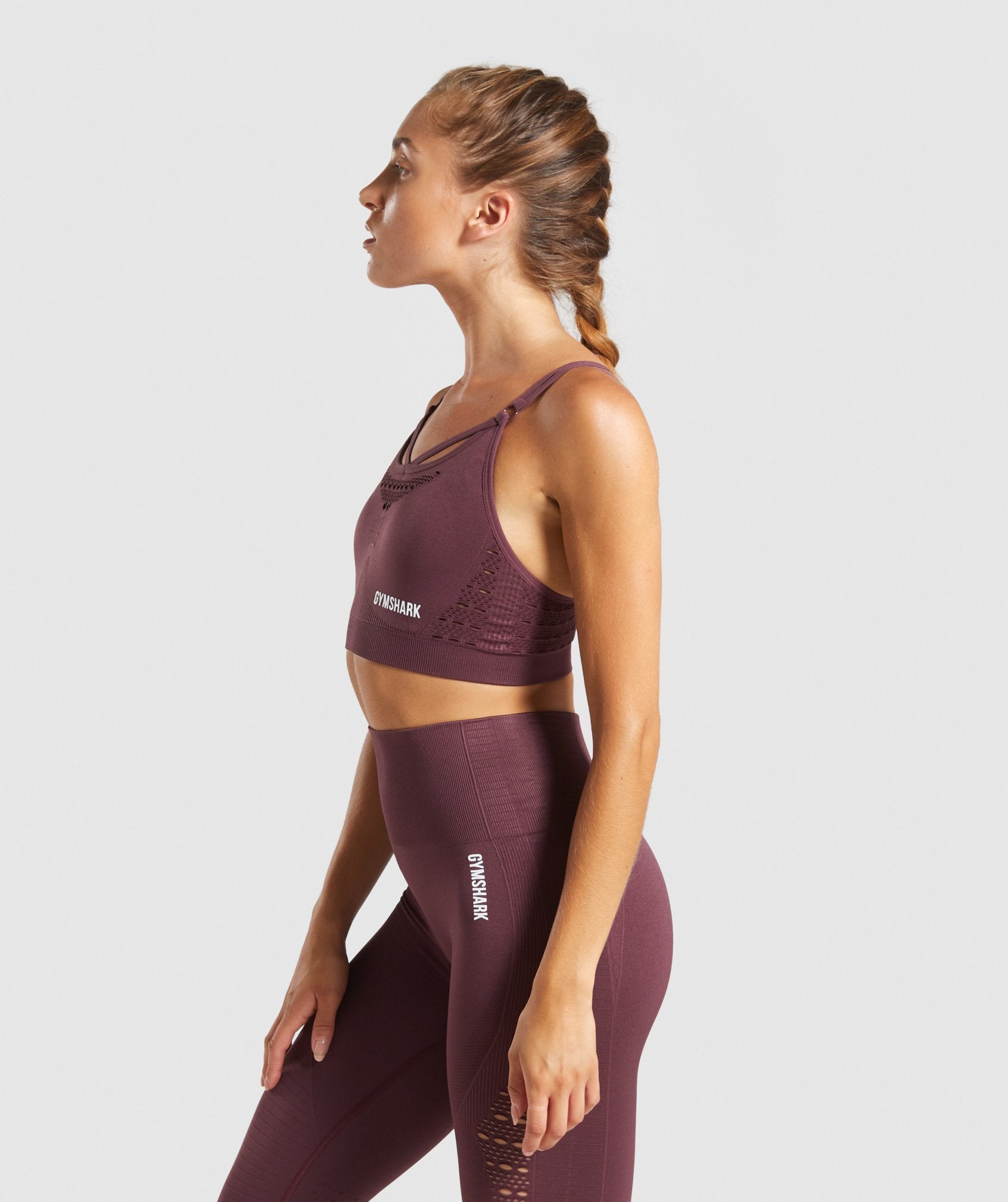 Energy+ Seamless Sports Bra in Berry Red