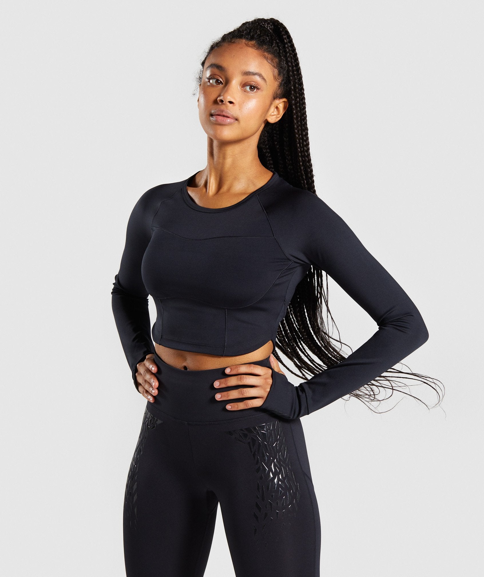 Gymshark Exo Crop Top - Black