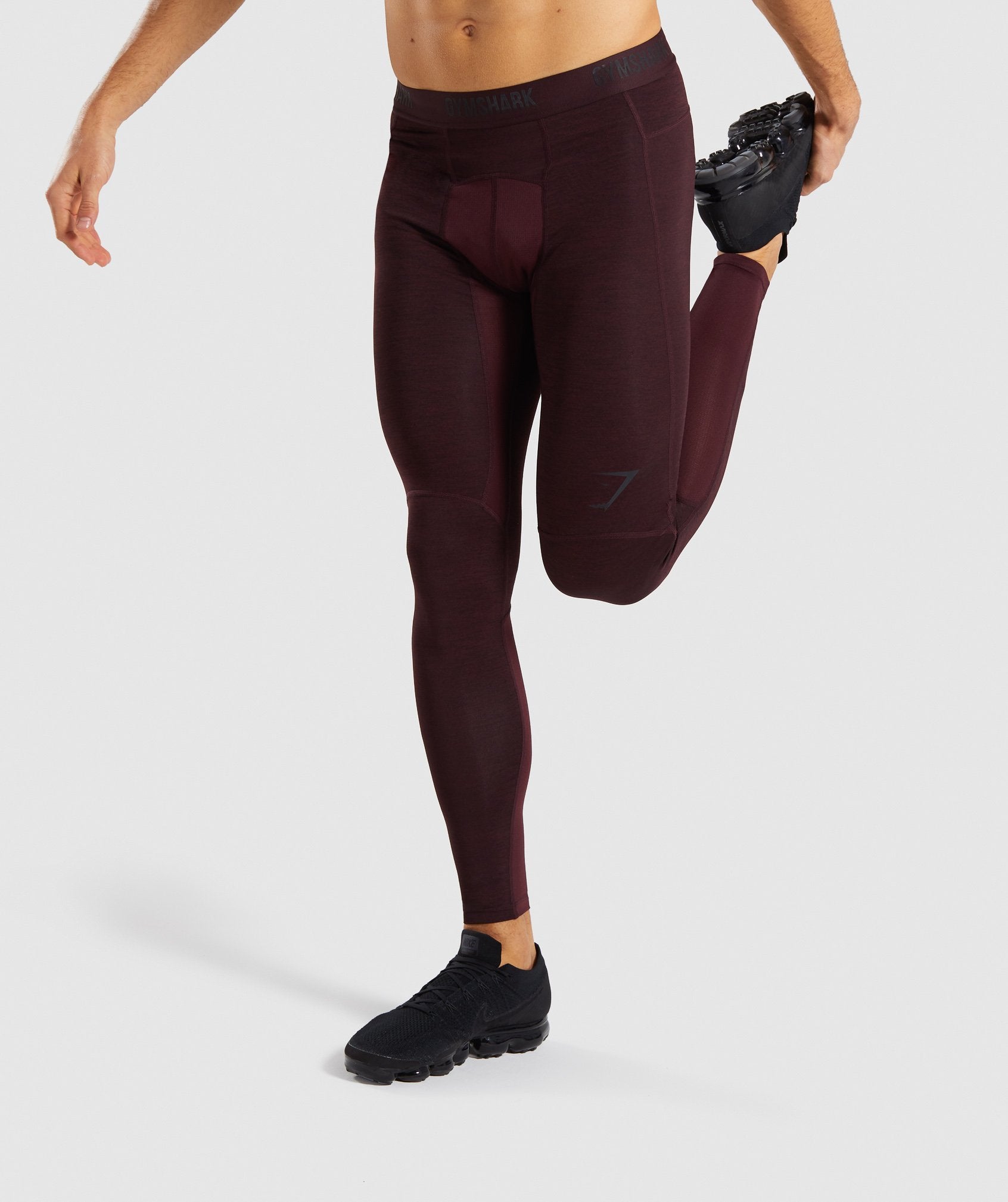 Element+ Baselayer Leggings in Ox Red Marl - view 1