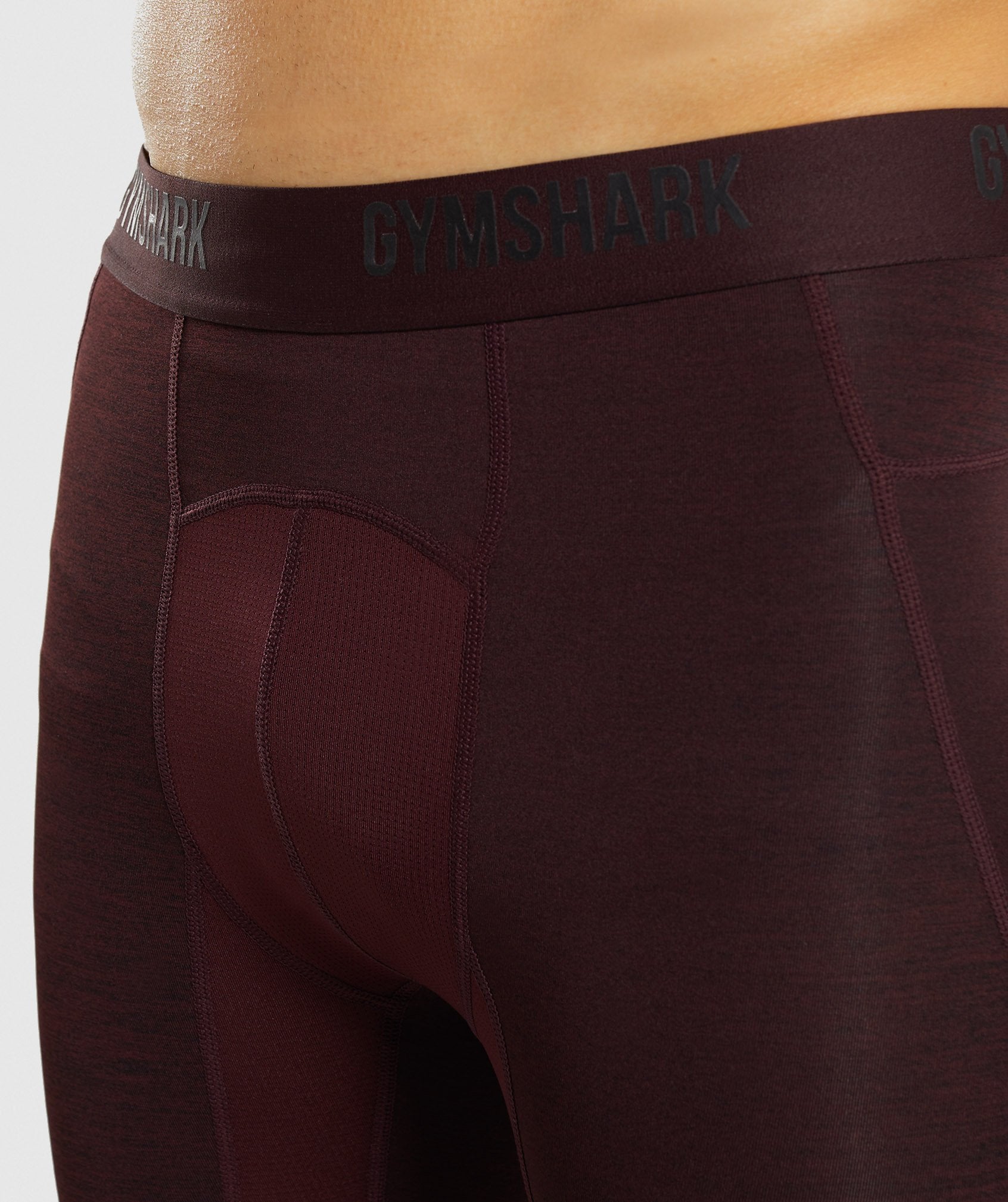 Element+ Baselayer Shorts in Ox Red Marl - view 6