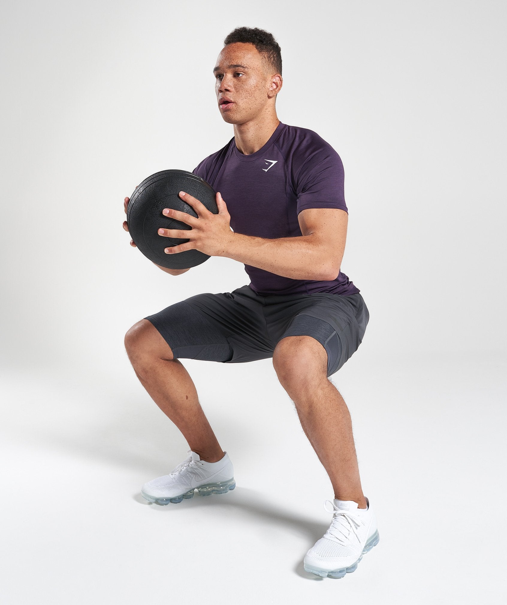 Element Baselayer Short Sleeve Top in Nightshade Purple Marl - view 3