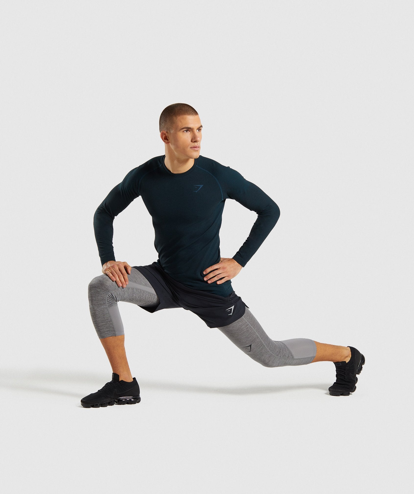 Element+ Baselayer 3/4 Leggings in Smokey Grey - view 4