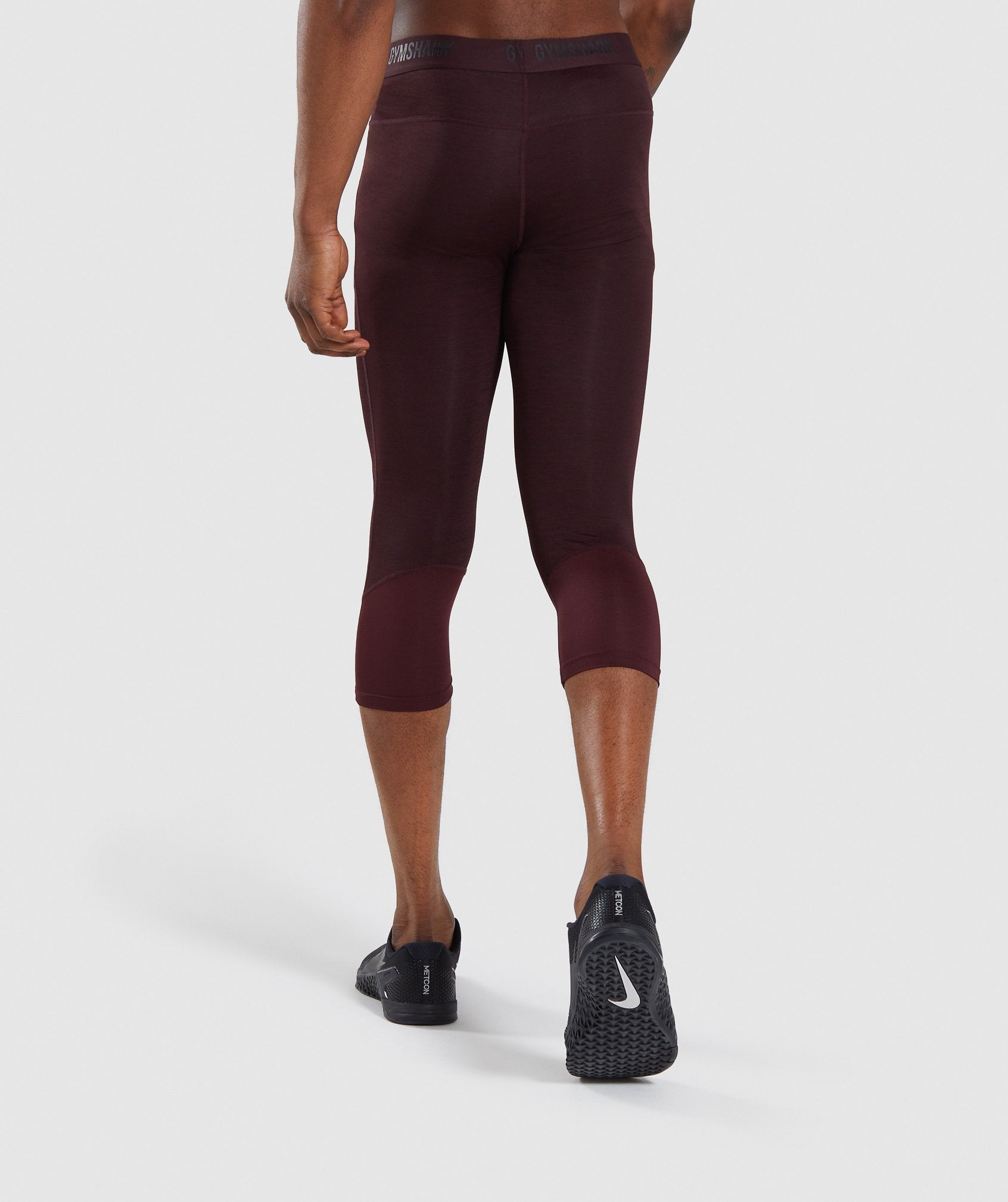 Element+ Baselayer 3/4 Leggings in Ox Red Marl - view 2