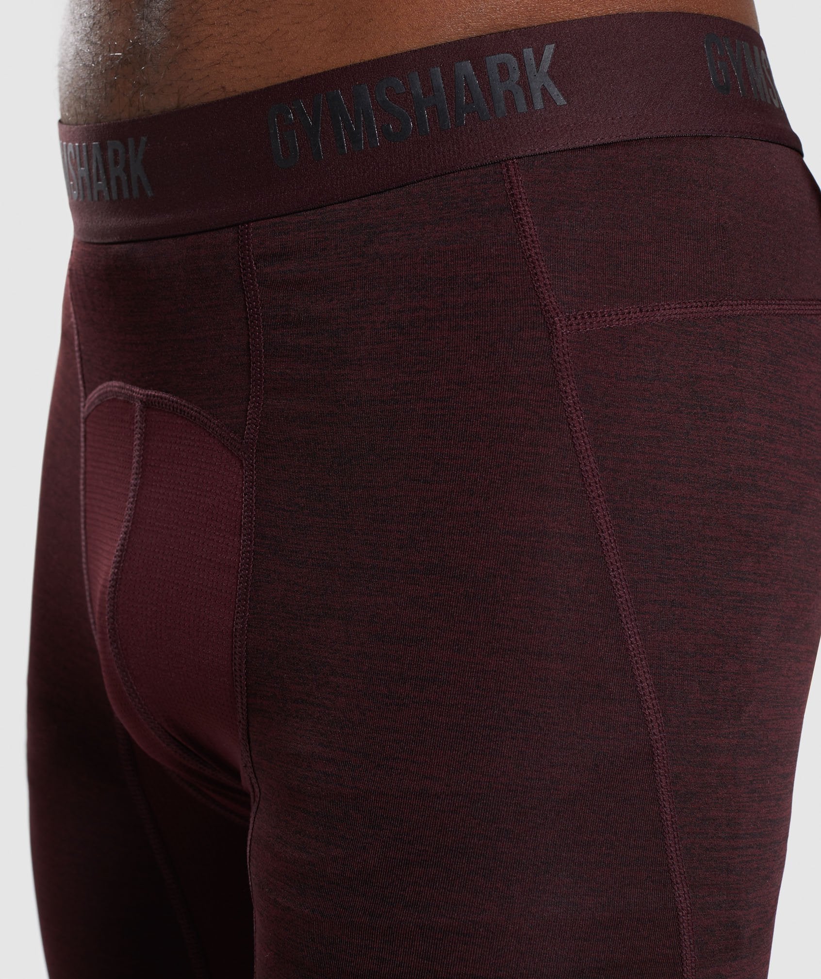 Element+ Baselayer 3/4 Leggings in Ox Red Marl - view 6