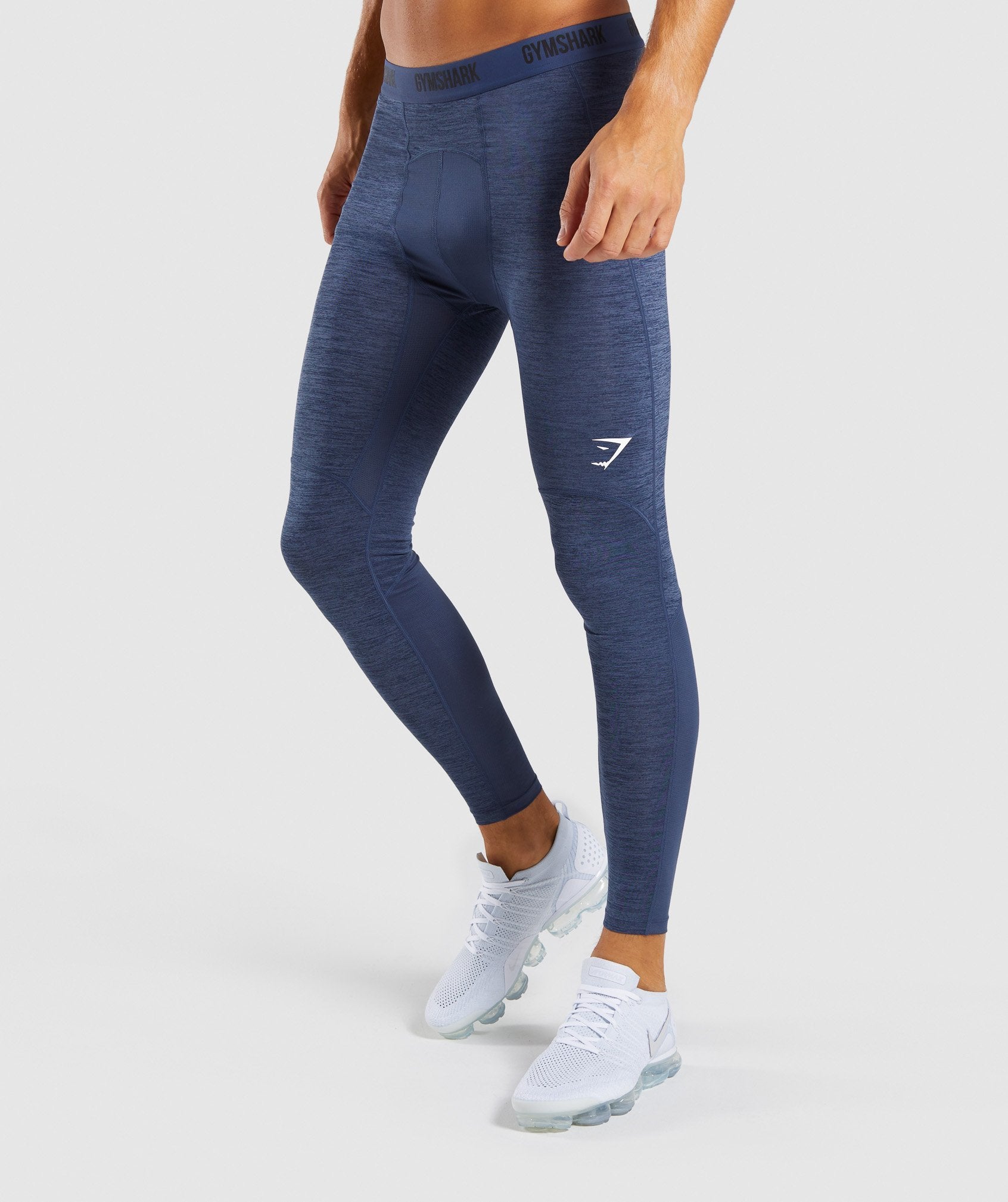 Element+ Baselayer Leggings in Sapphire Blue Marl - view 1