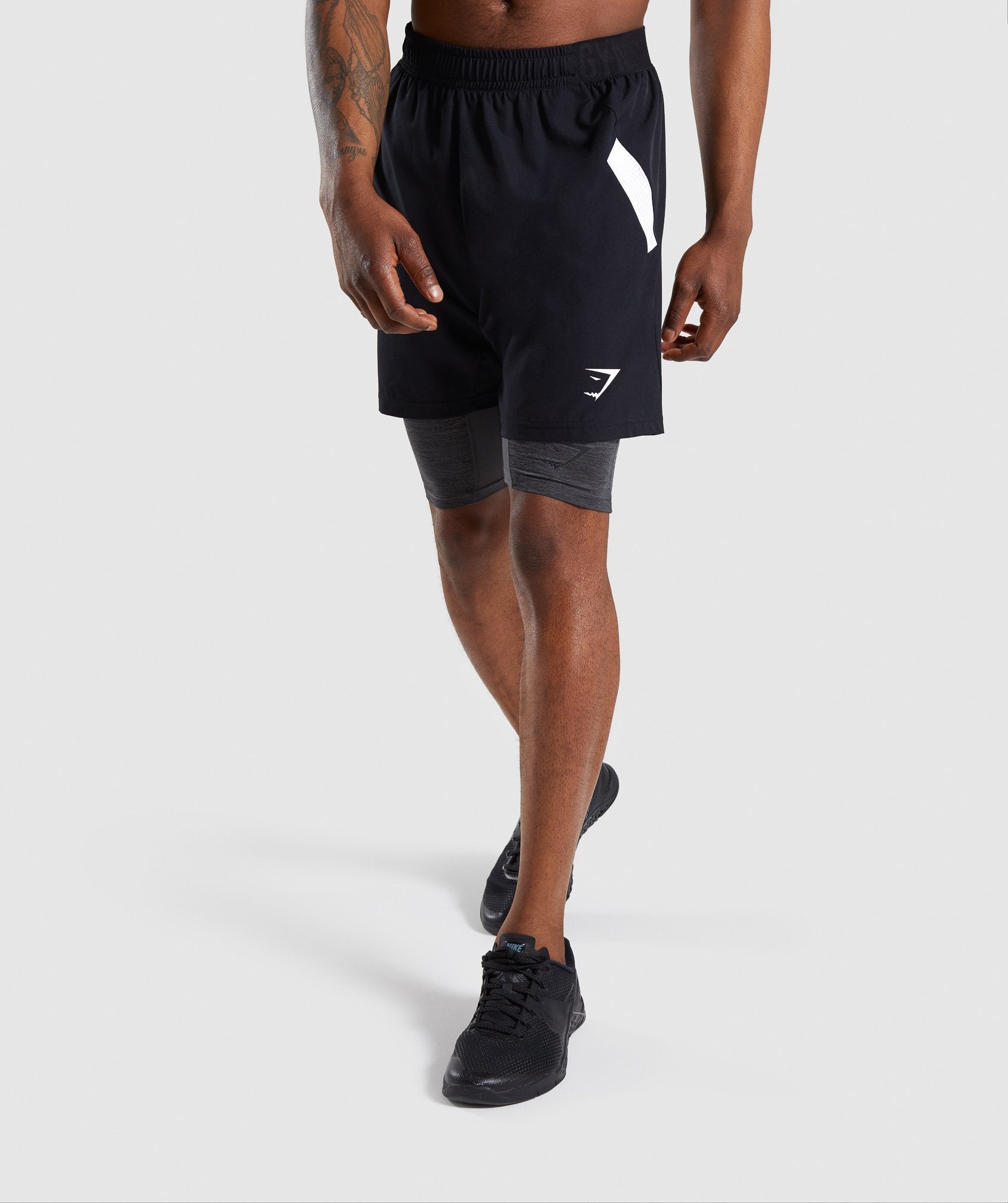 Element+ Baselayer Shorts in Black Marl - view 3