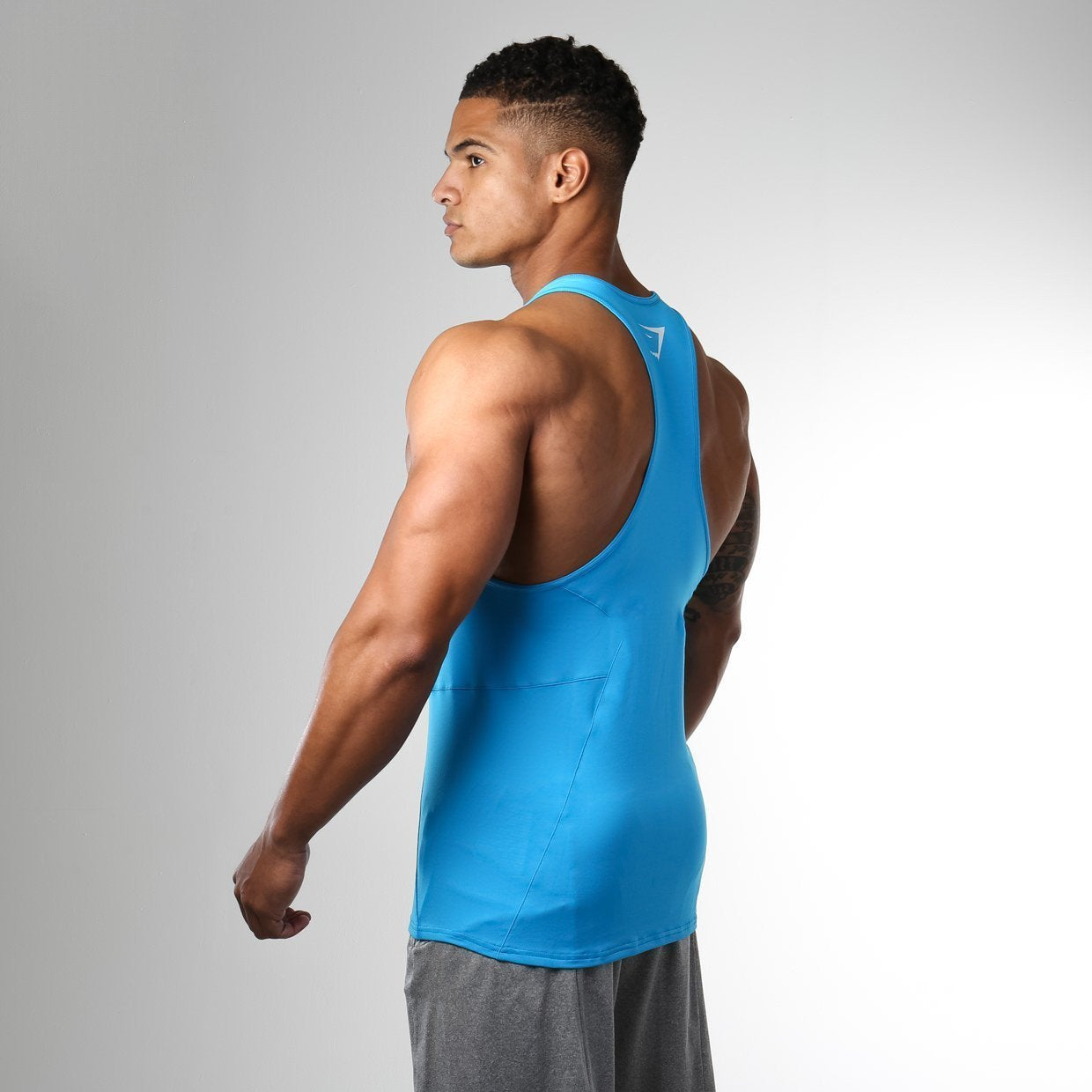 DRY Element Gym Stringer in Blue - view 4