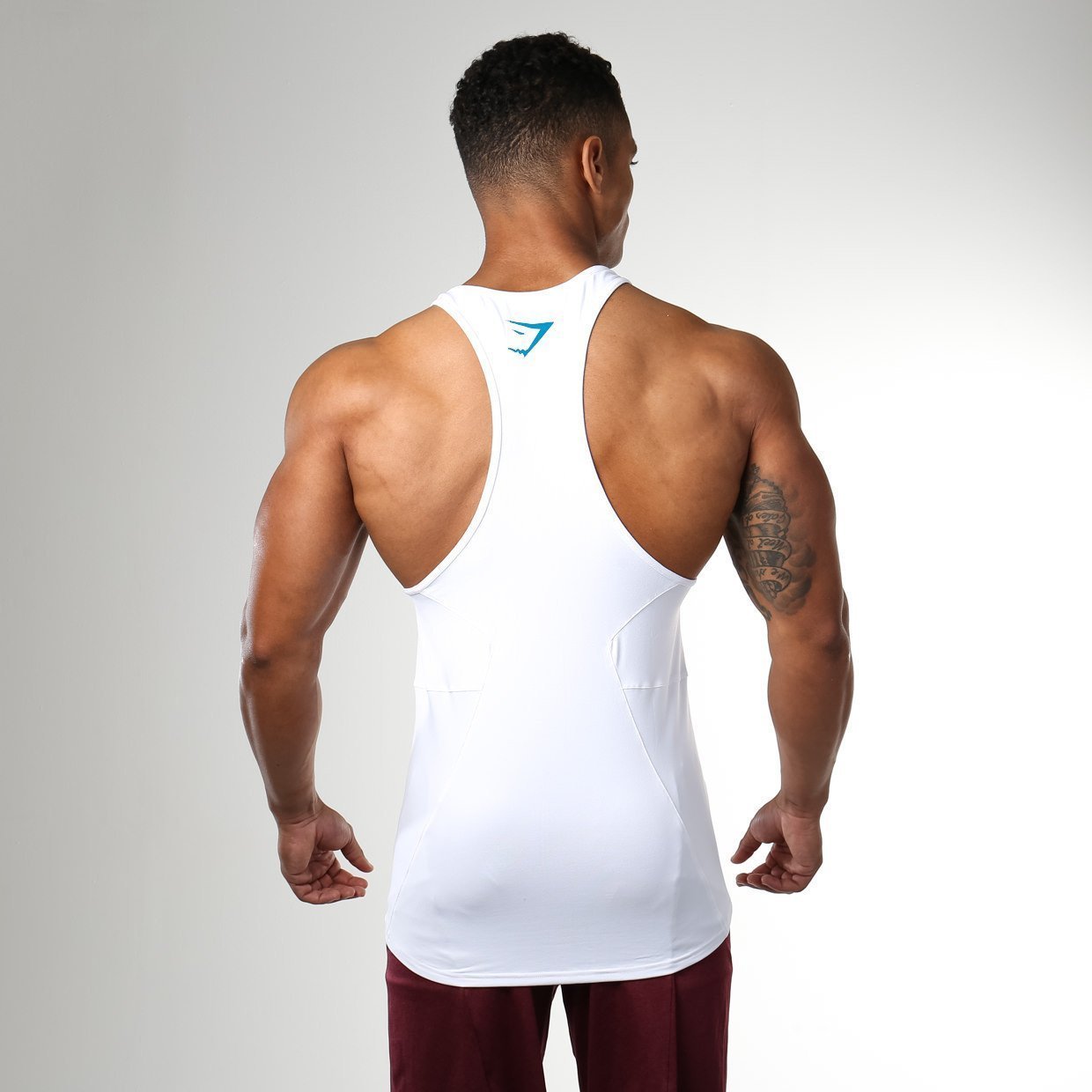 DRY Element Gym Stringer in White - view 2