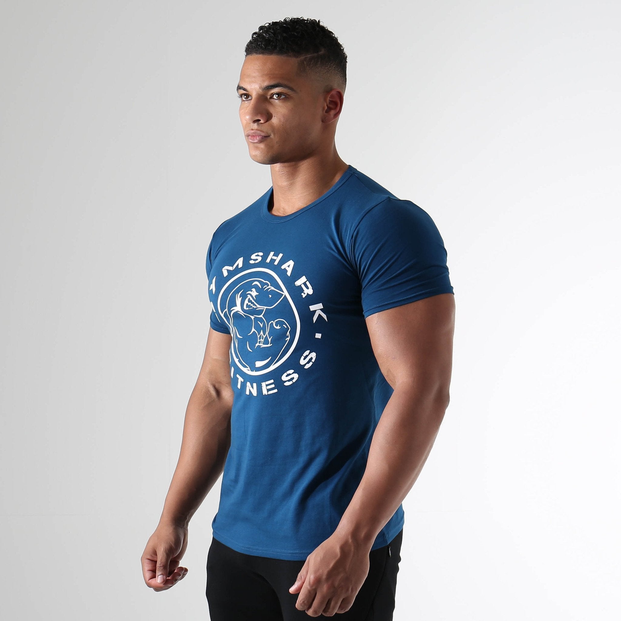 Fitness T-Shirt in Atlantic Blue - view 3