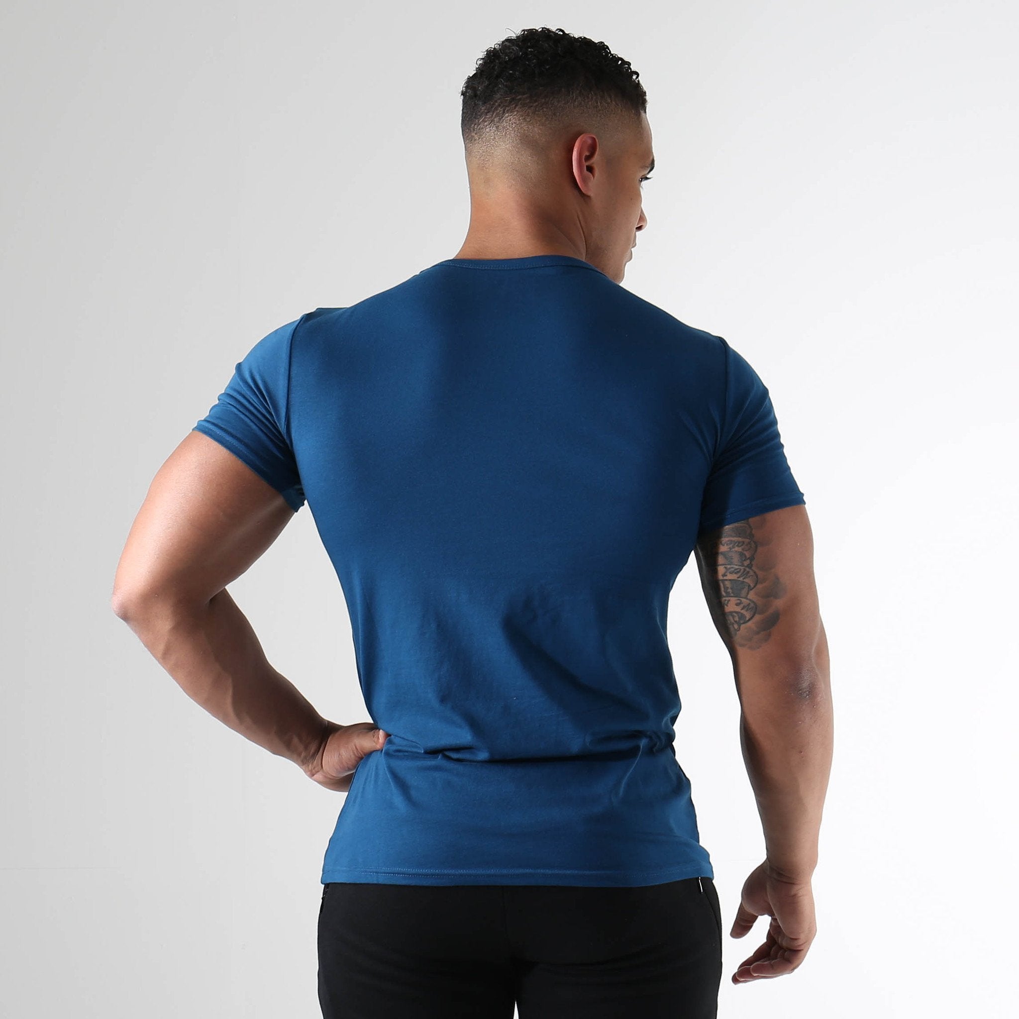 Fitness T-Shirt in Atlantic Blue - view 2
