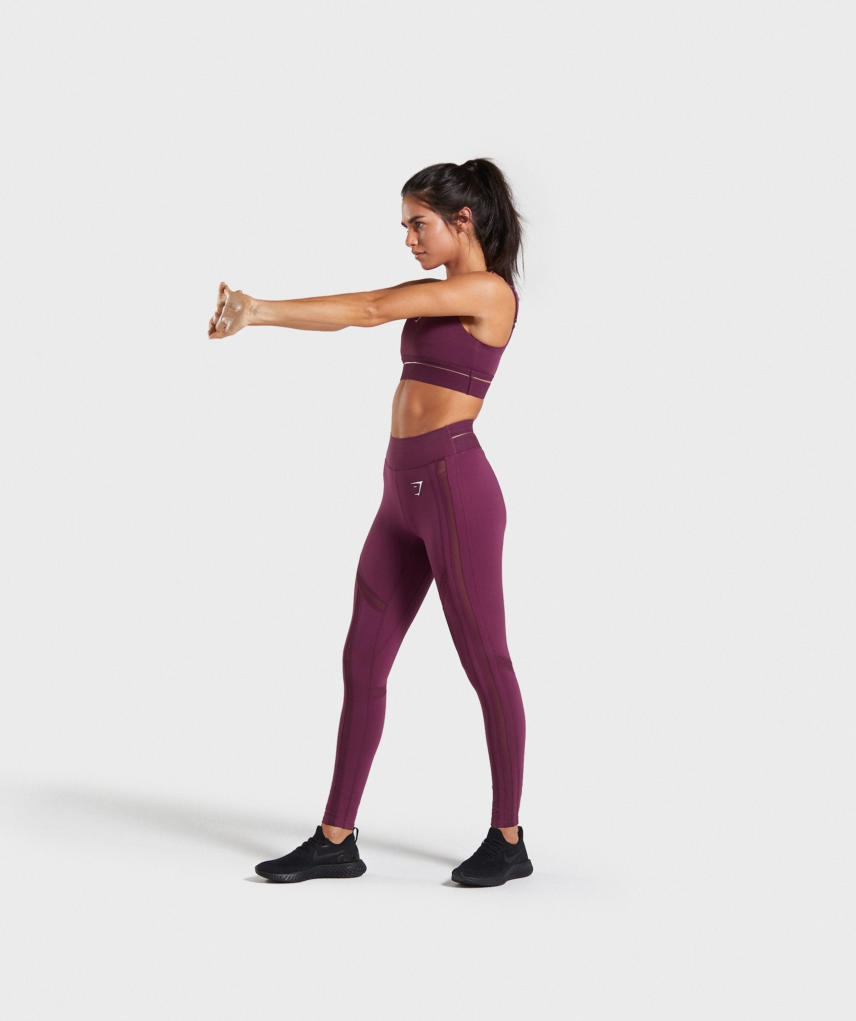 Embody Sports Bra in Dark Ruby - view 4