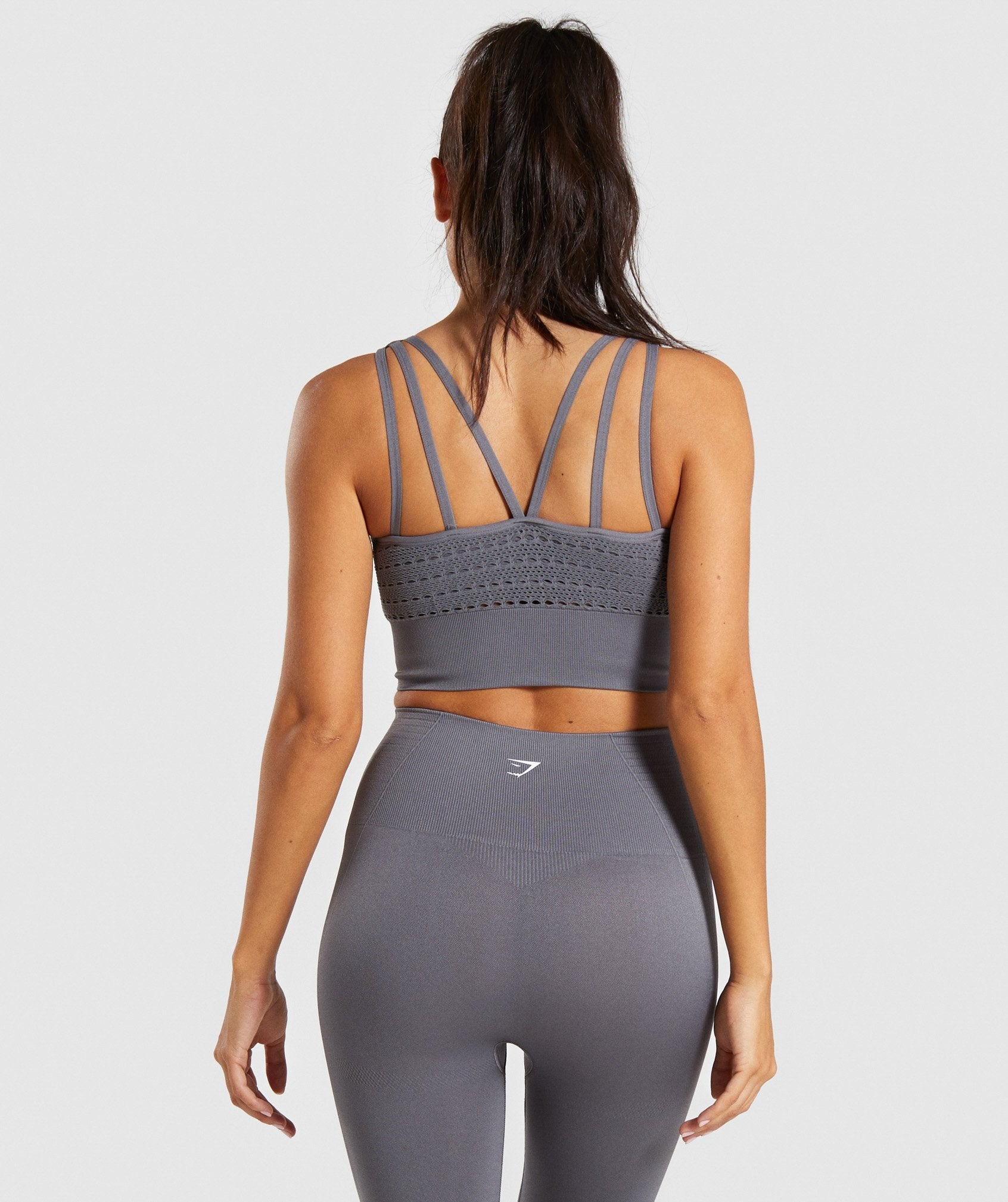 Energy+ Seamless Crop Top in Smokey Grey