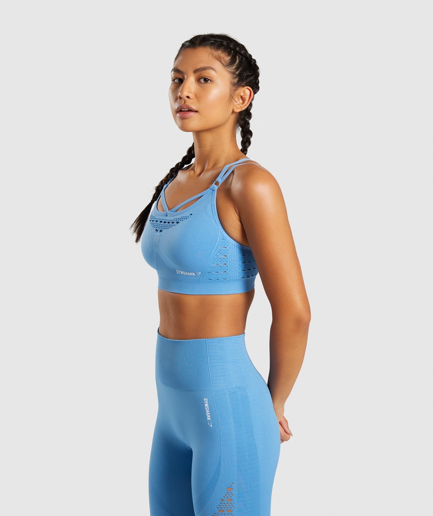 Energy+ Seamless Sports Bra in Blue