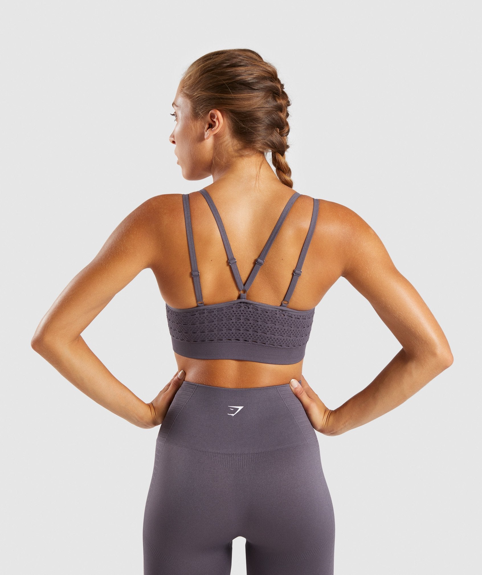 Energy+ Seamless Sports Bra in Slate Lavender