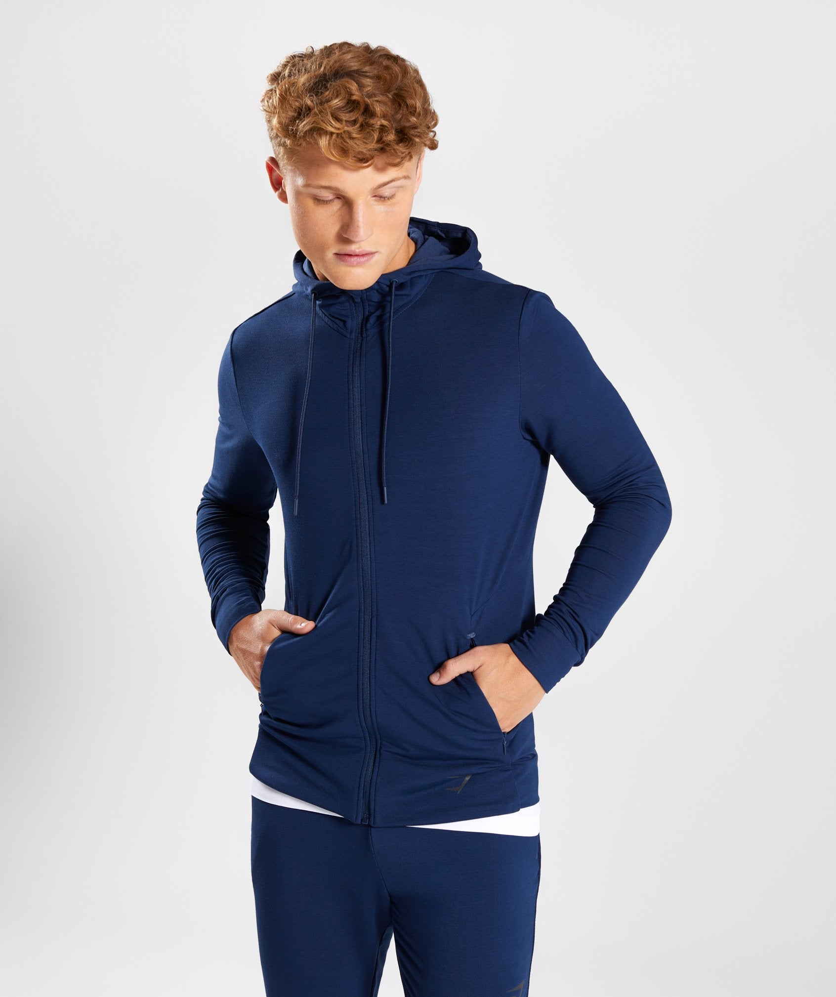 Enlighten Zip Hoodie  in Sapphire Blue - view 1