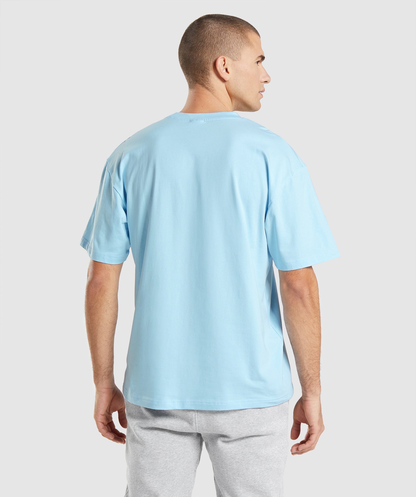 Essential Oversized T-Shirt in Linen Blue - view 2