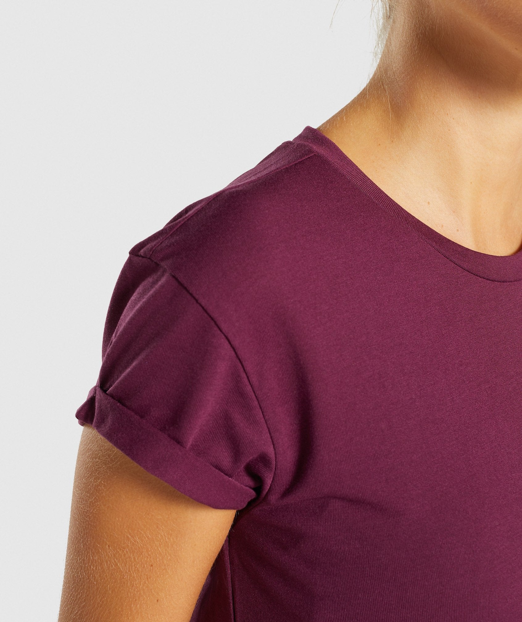 Essential Be A Visionary Tee in Dark Ruby/White - view 3