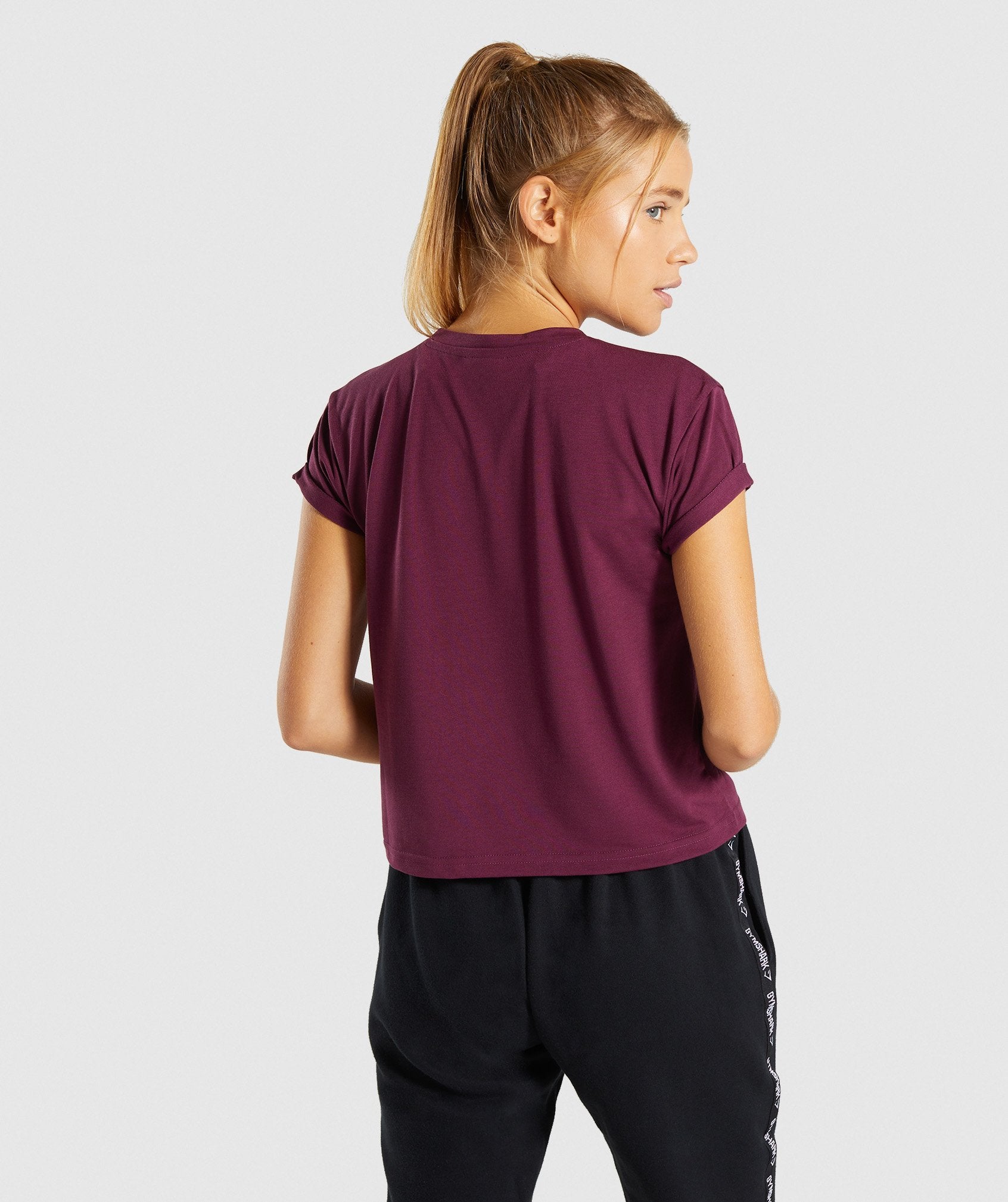 Essential Be A Visionary Tee in Dark Ruby/White - view 6