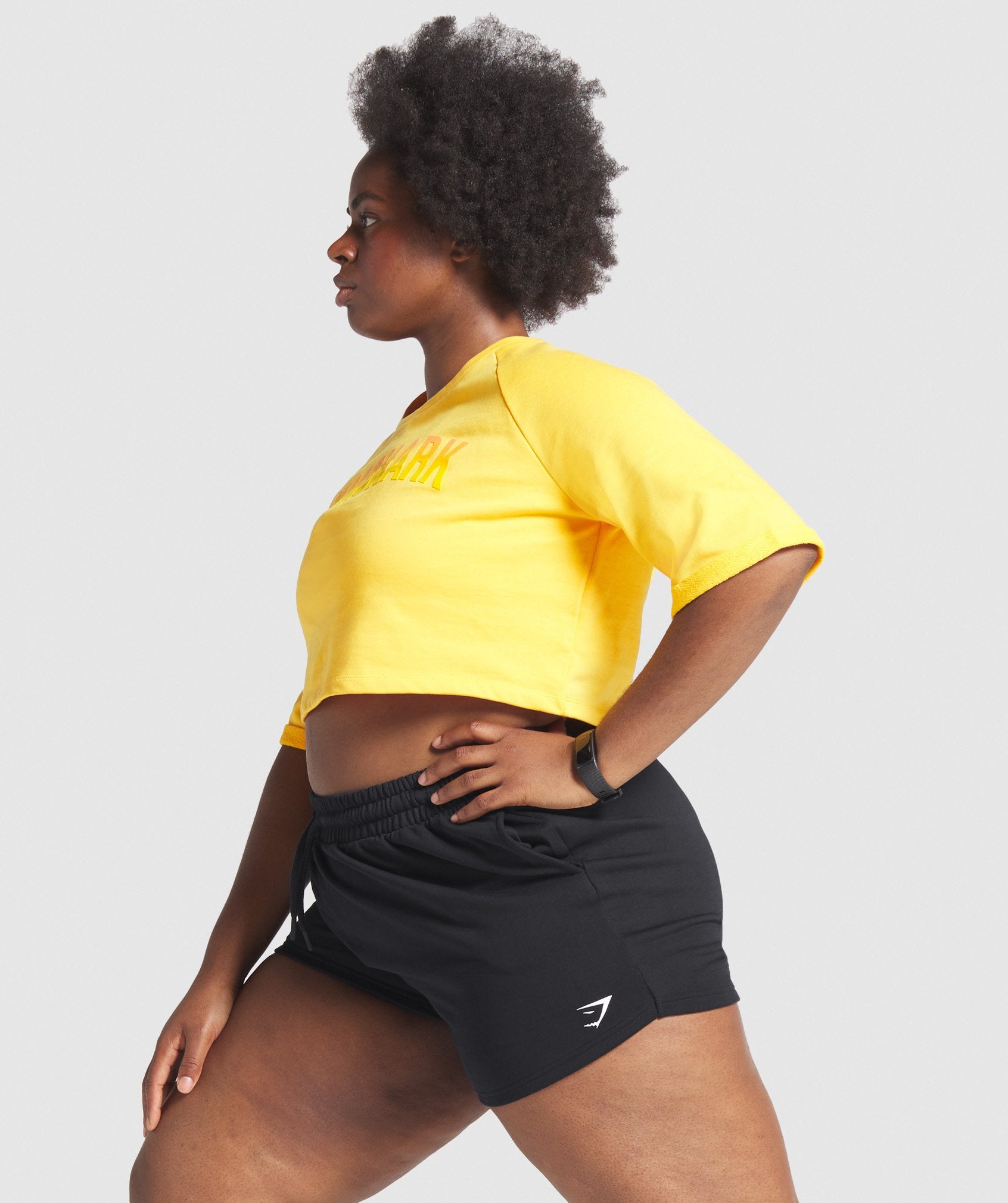 Fade Crop Top in Yellow