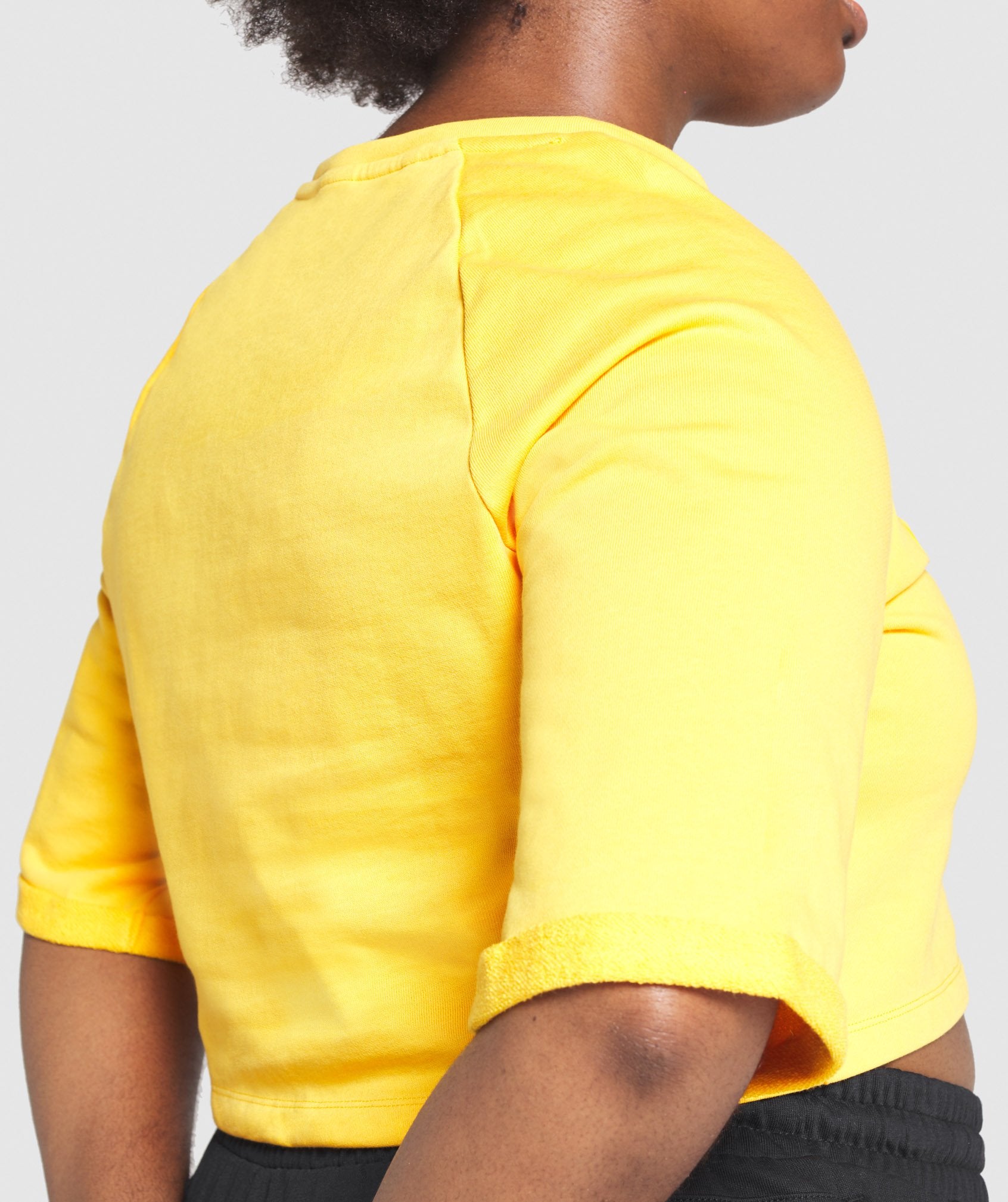 Fade Crop Top in Yellow