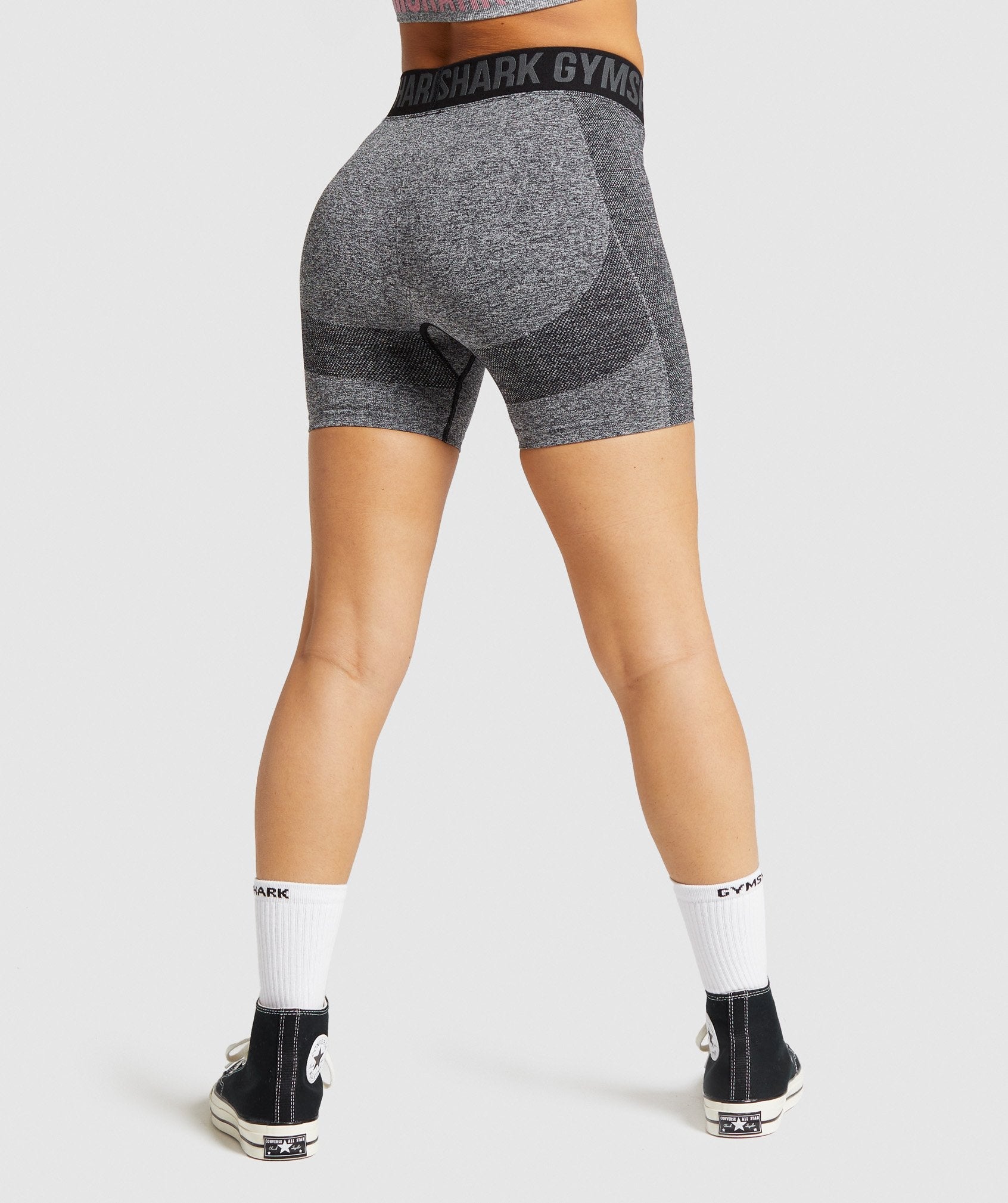 Flex Shorts in Black Marl/Charcoal