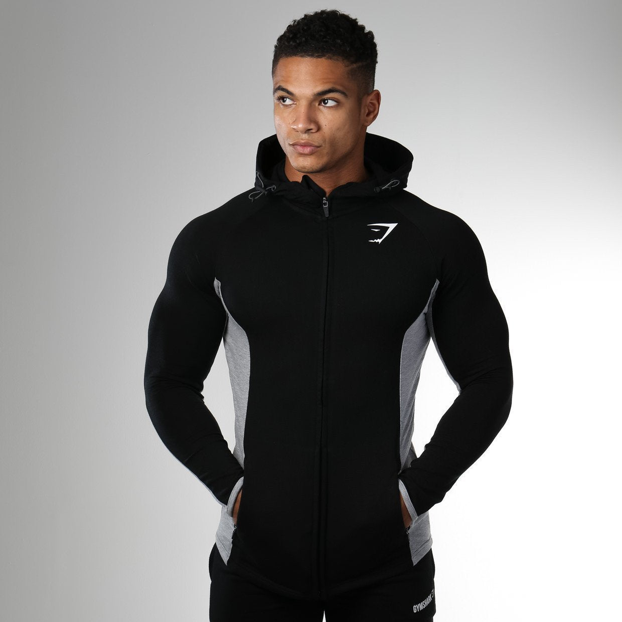 Fit Hooded Top in Black - view 1