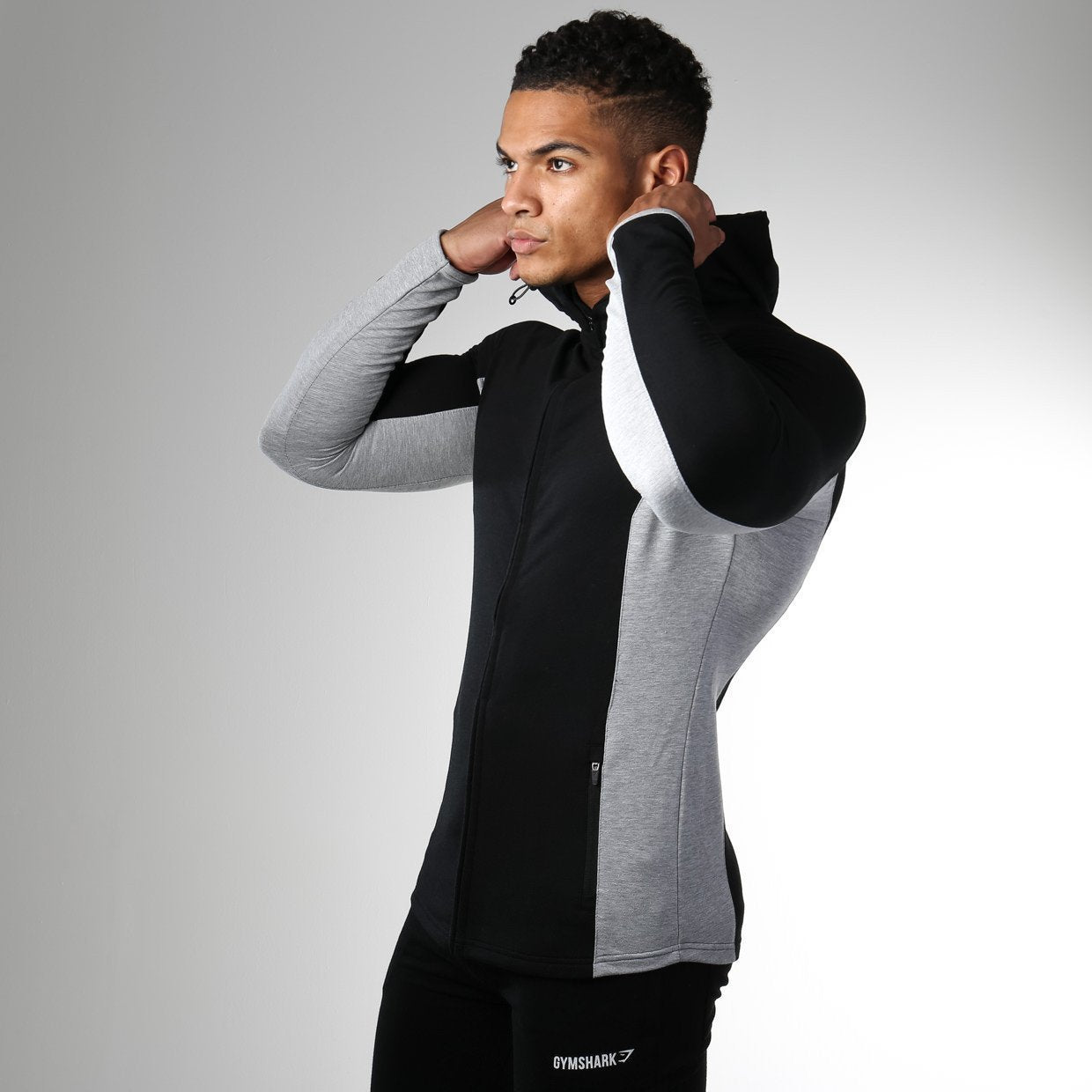 Fit Hooded Top in Black - view 3