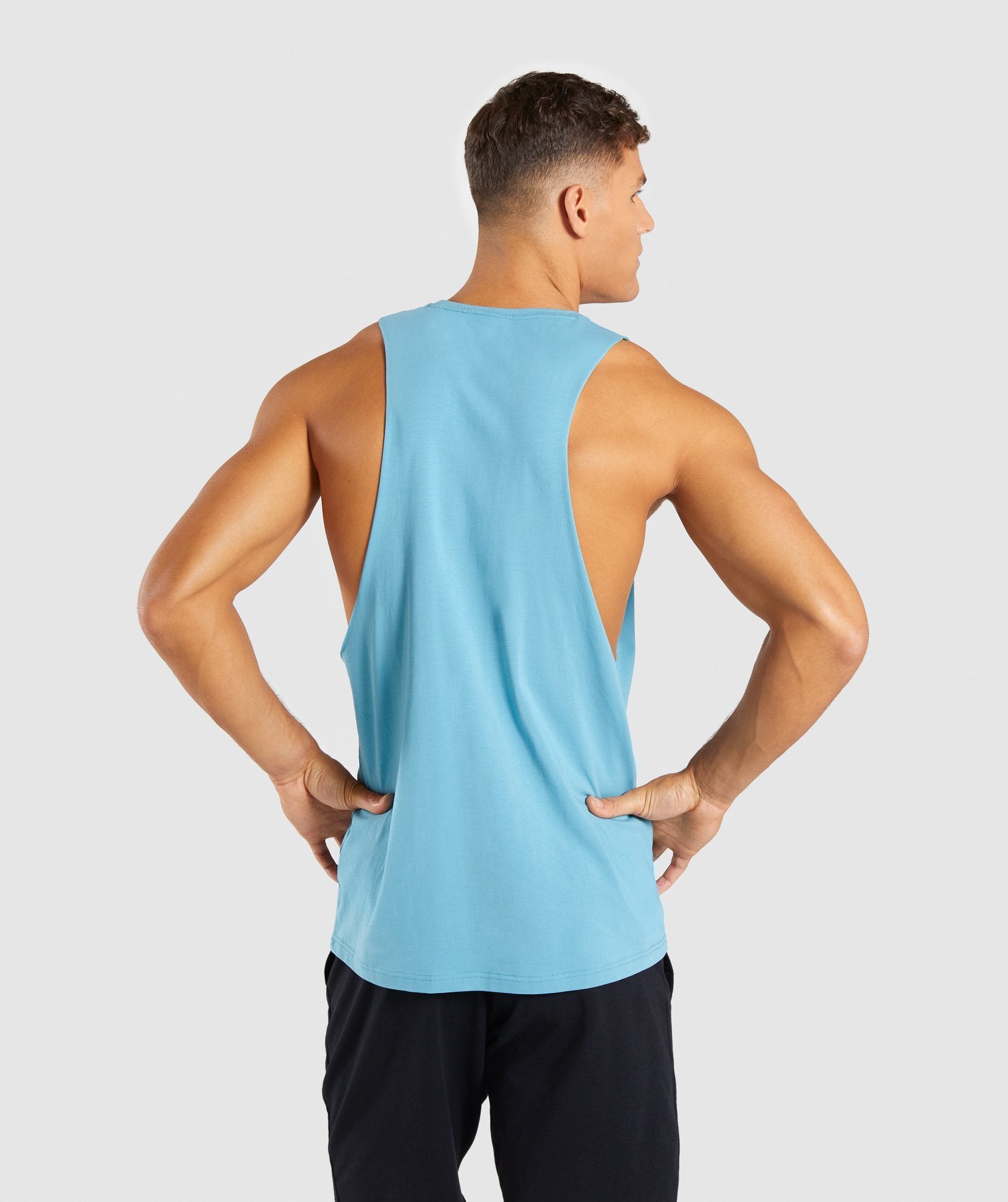 Legacy Drop Armhole Tank in Dusky Teal - view 2