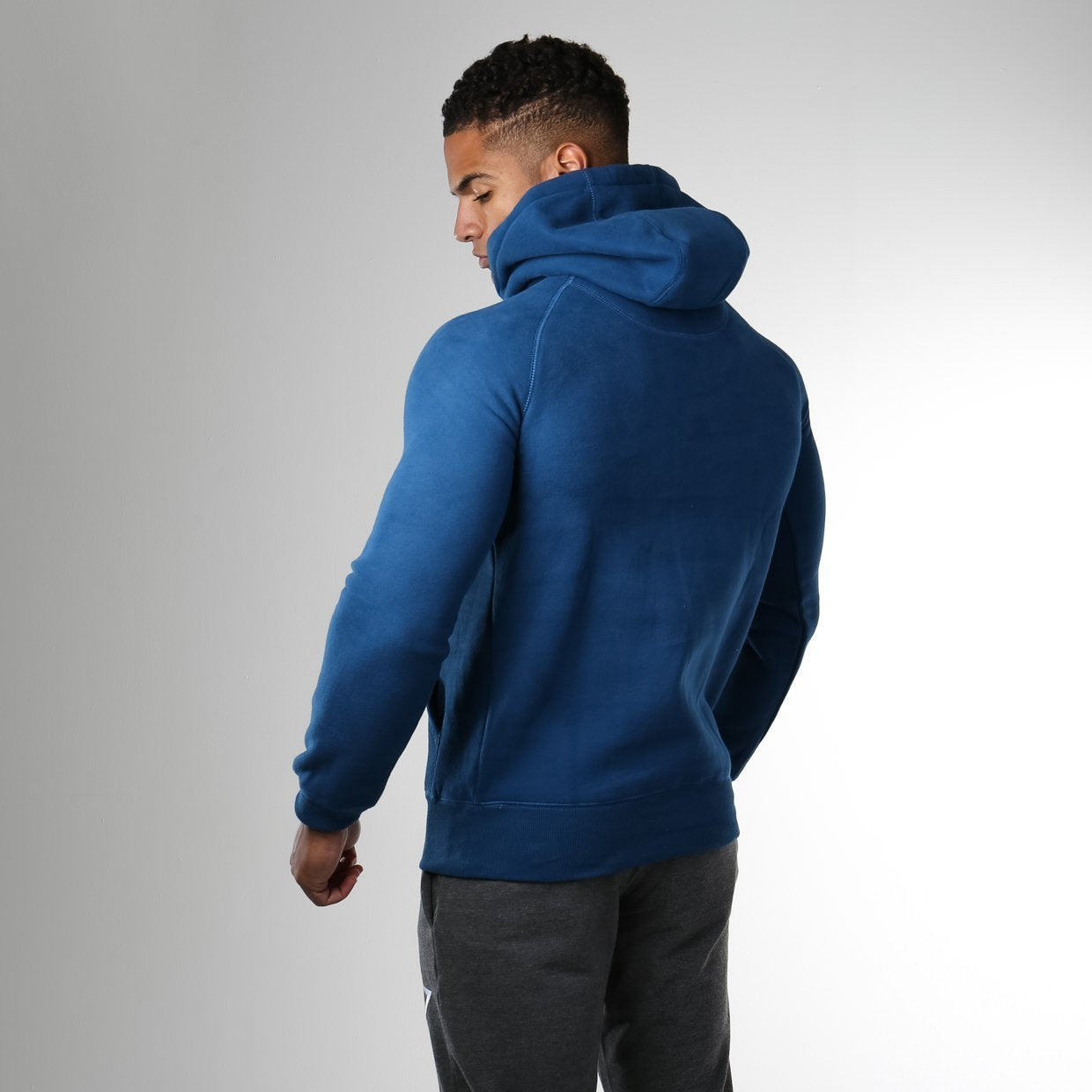 Fitness Pullover Hoodie in Atlantic Blue - view 3