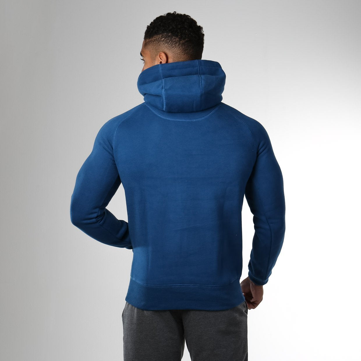 Fitness Pullover Hoodie in Atlantic Blue - view 4