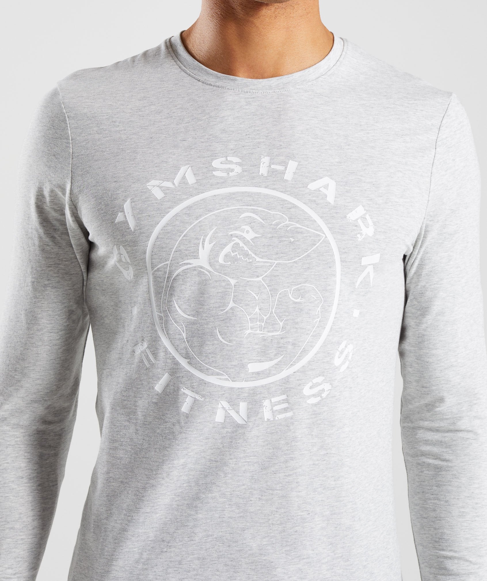 Legacy Long Sleeve T-Shirt in Wolf Grey Marl - view 5