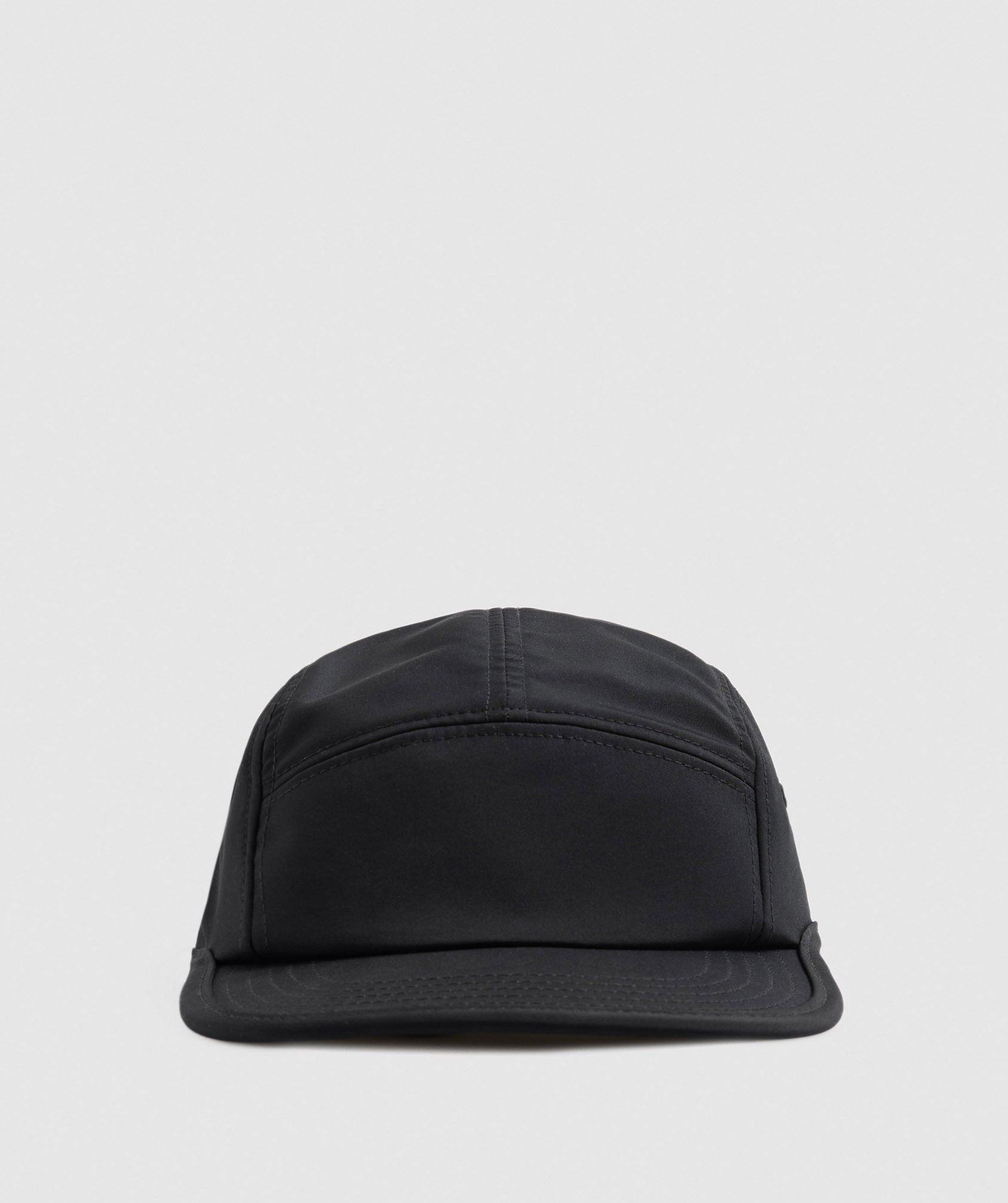 Flat Peak Cap in Black - view 1