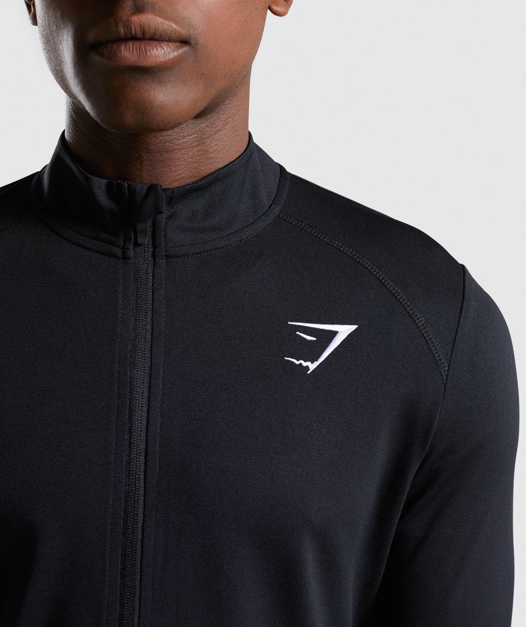 Flatlock Track Top in Black - view 5